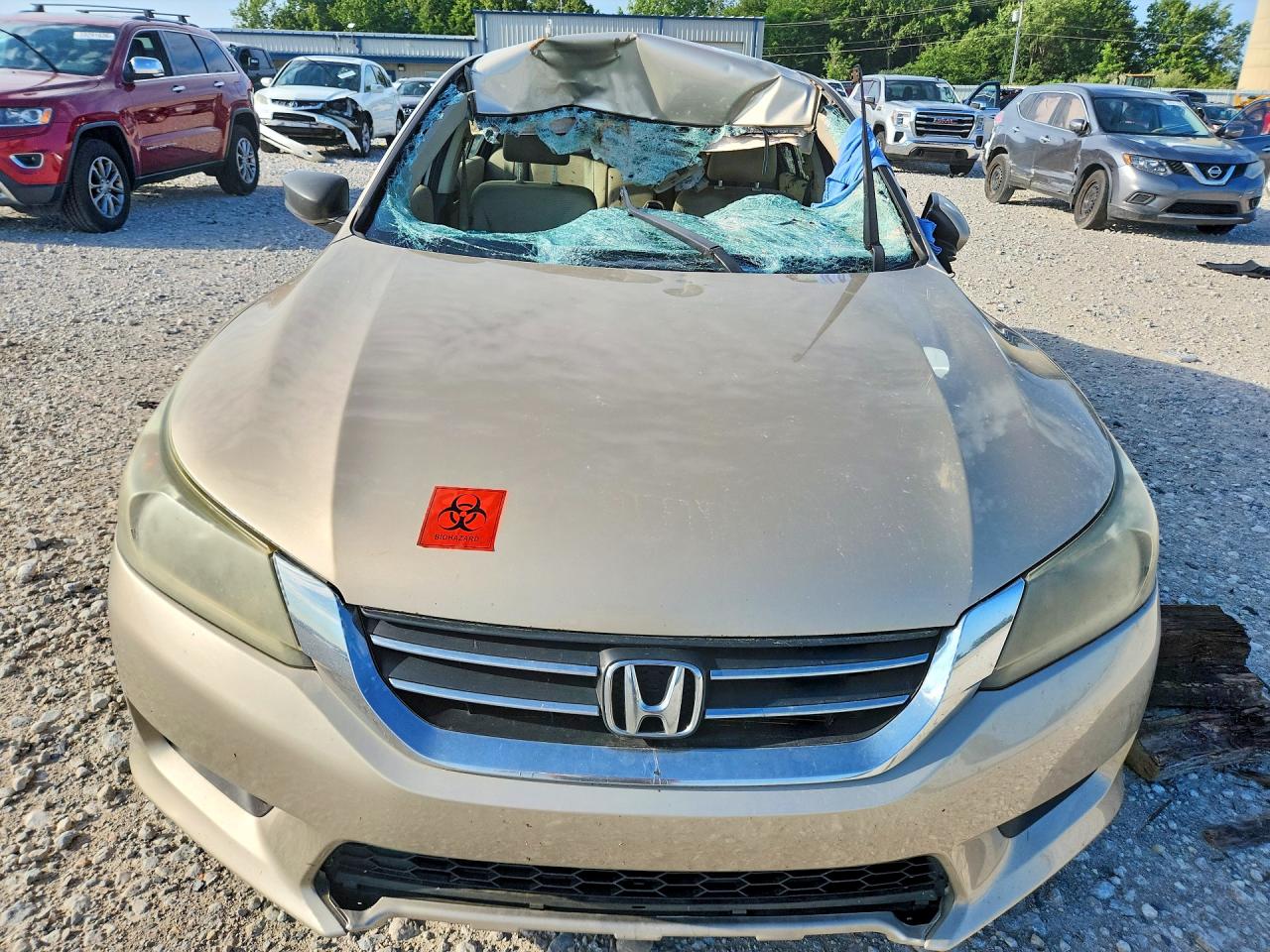 2014 Honda Accord Lx Tan vin: 1HGCR2F36EA112014