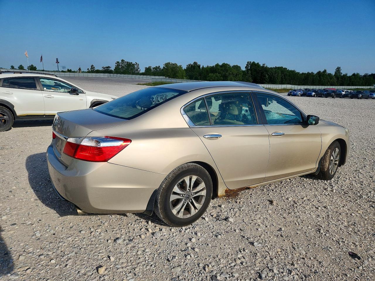 2014 Honda Accord Lx Tan vin: 1HGCR2F36EA112014