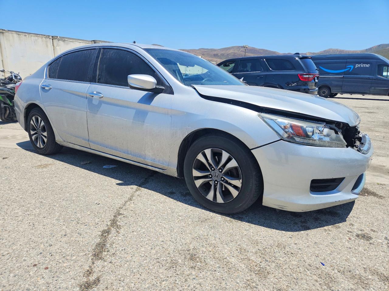 2014 Honda Accord Lx Silver vin: 1HGCR2F36EA166378