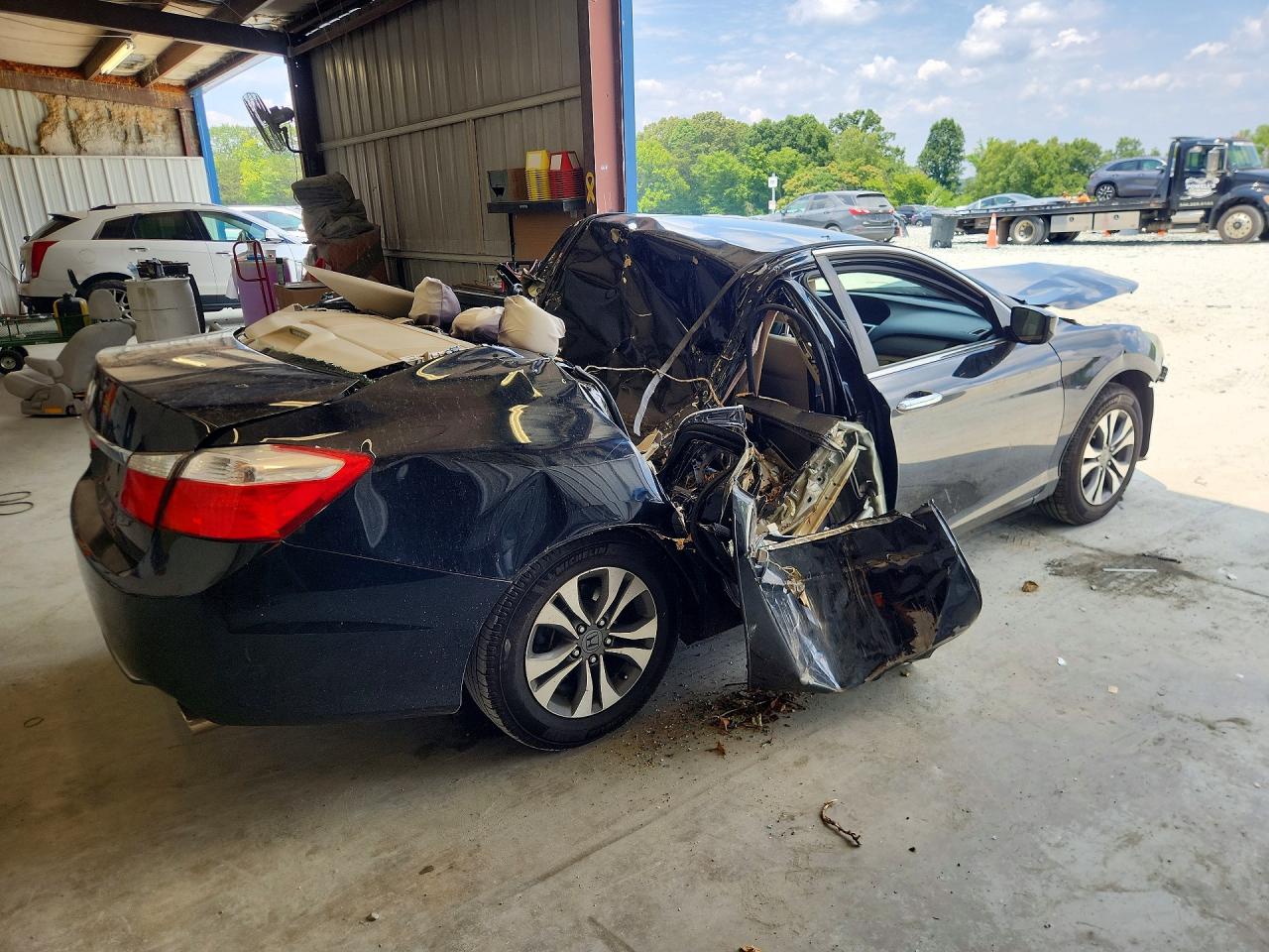 2014 Honda Accord Lx Black vin: 1HGCR2F36EA217975