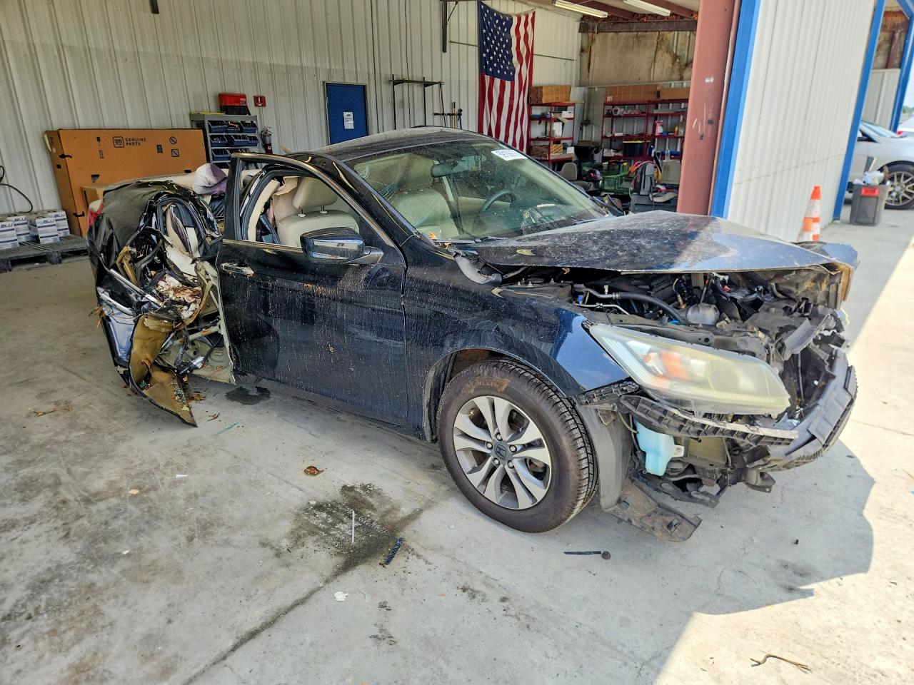2014 Honda Accord Lx Black vin: 1HGCR2F36EA217975