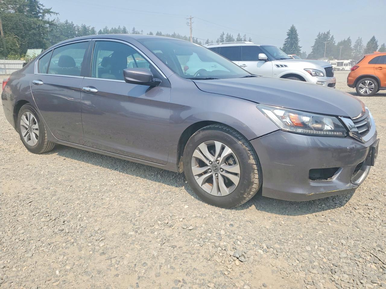 2014 Honda Accord Lx Gray vin: 1HGCR2F36EA254265