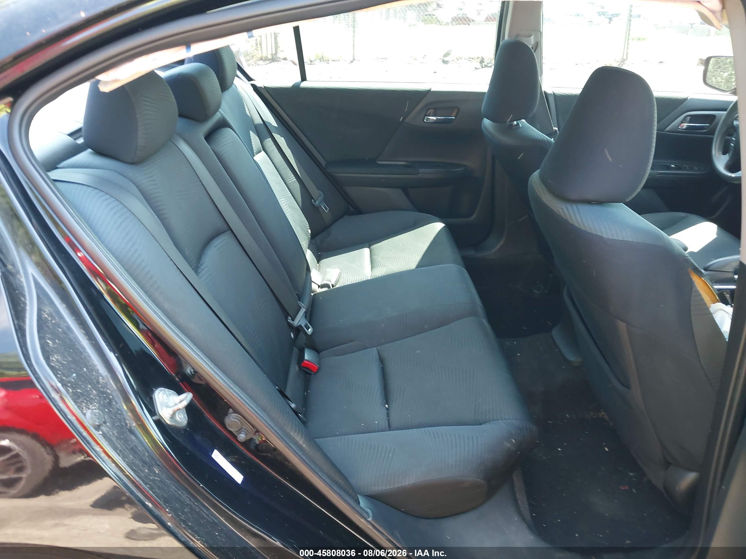 2014 Honda Accord Lx Black vin: 1HGCR2F36EA258039