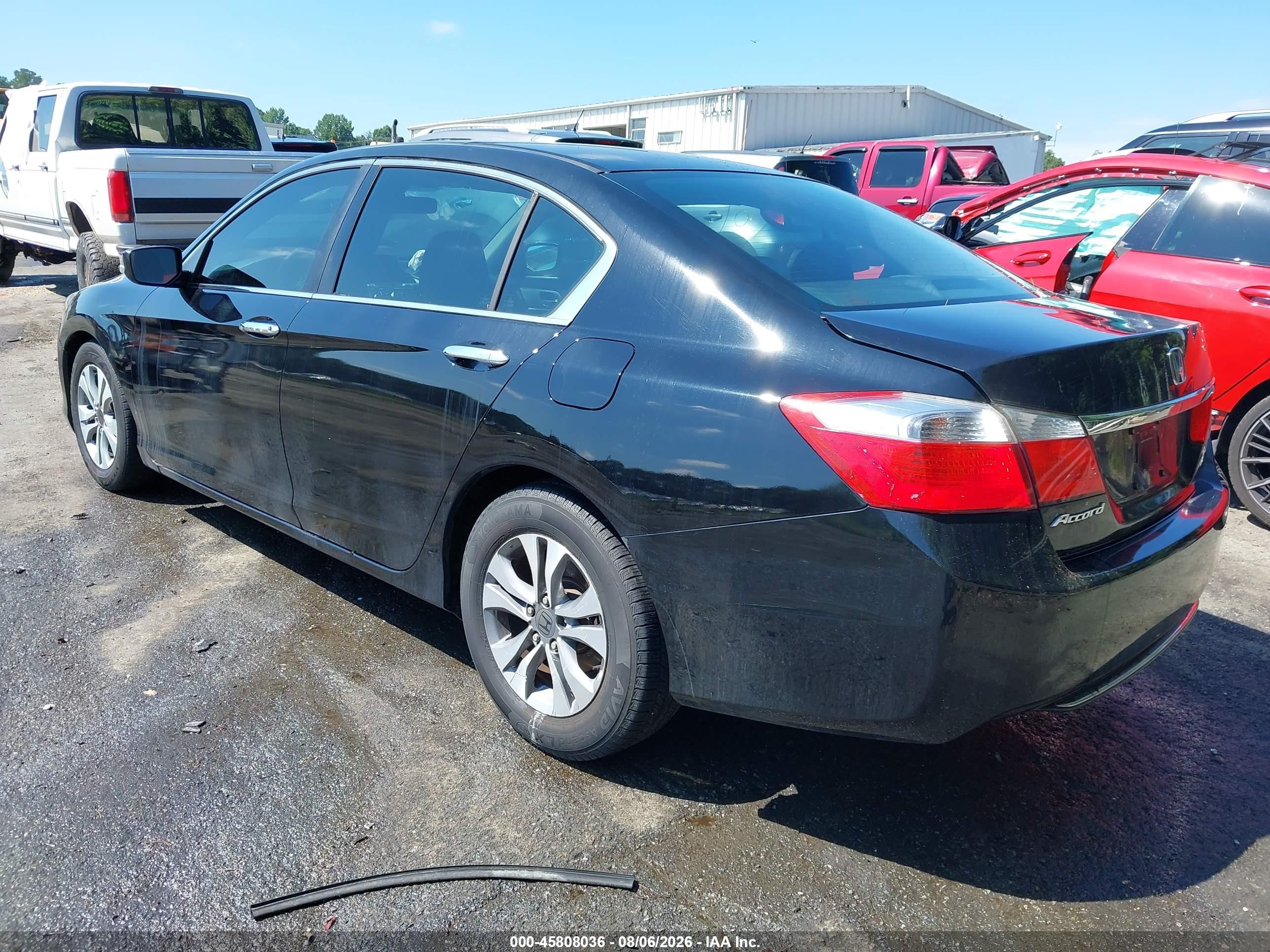 2014 Honda Accord Lx Black vin: 1HGCR2F36EA258039