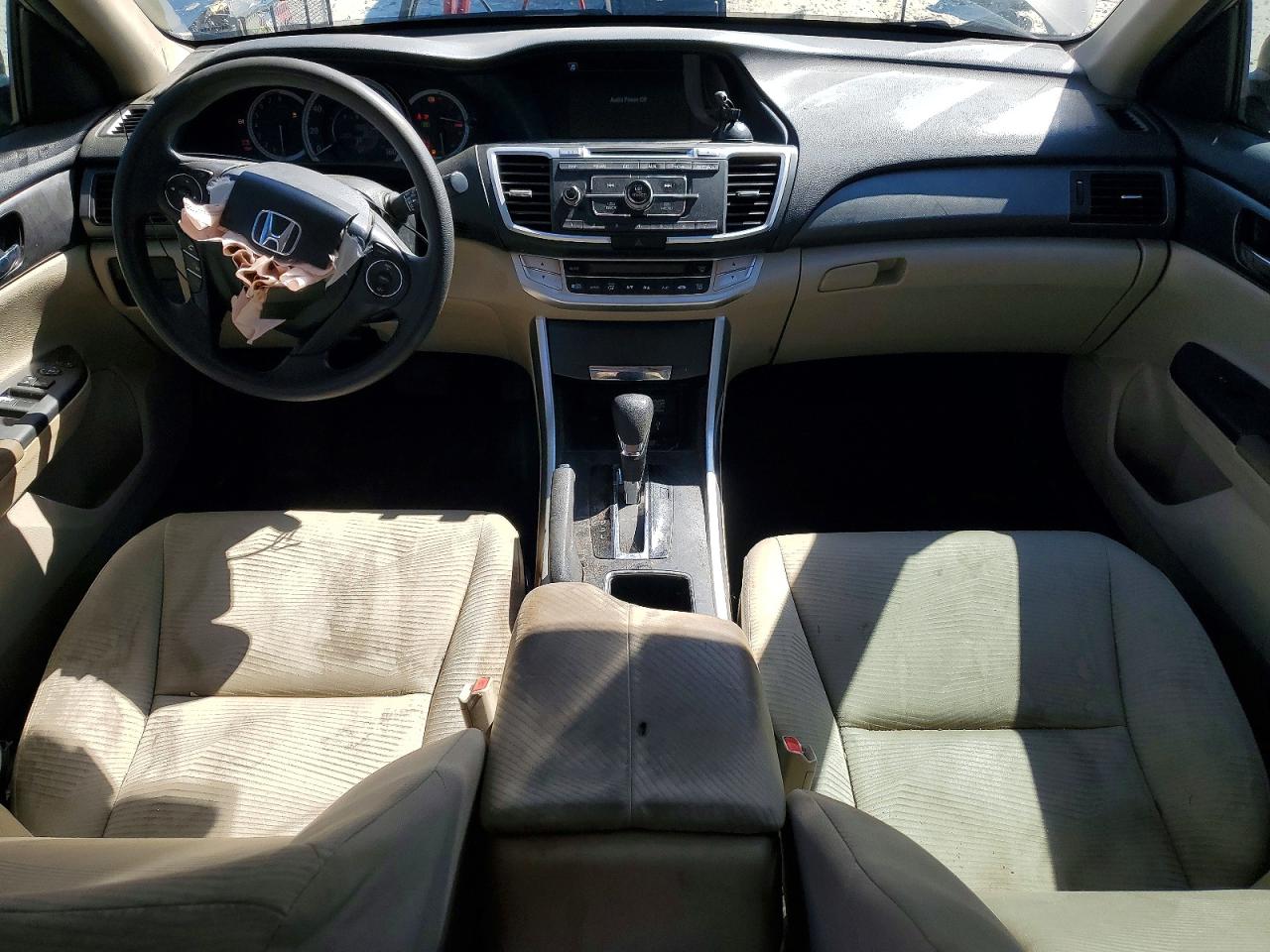 2014 Honda Accord Lx Beige vin: 1HGCR2F36EA299481