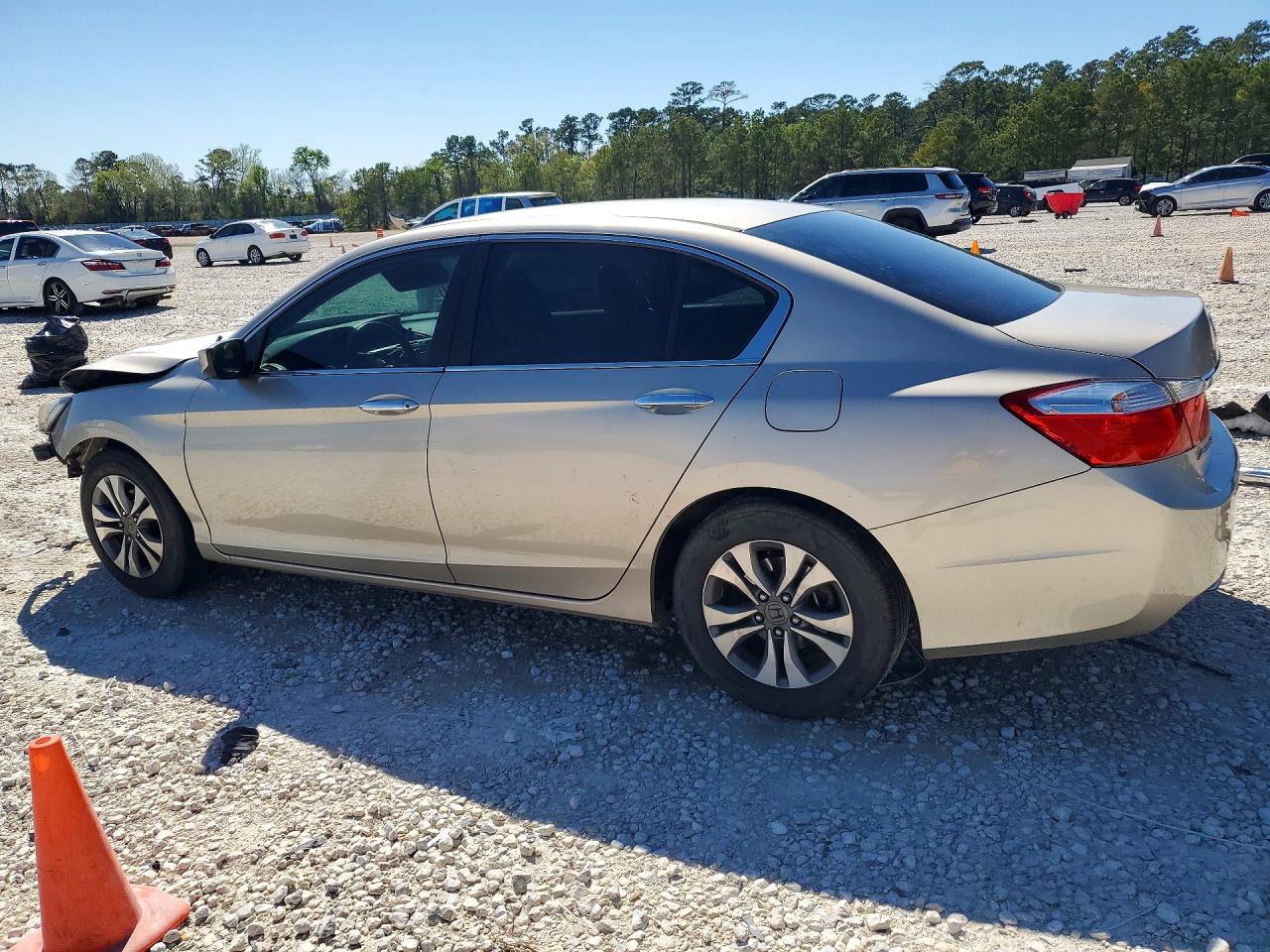 2014 Honda Accord Lx Beige vin: 1HGCR2F36EA299481