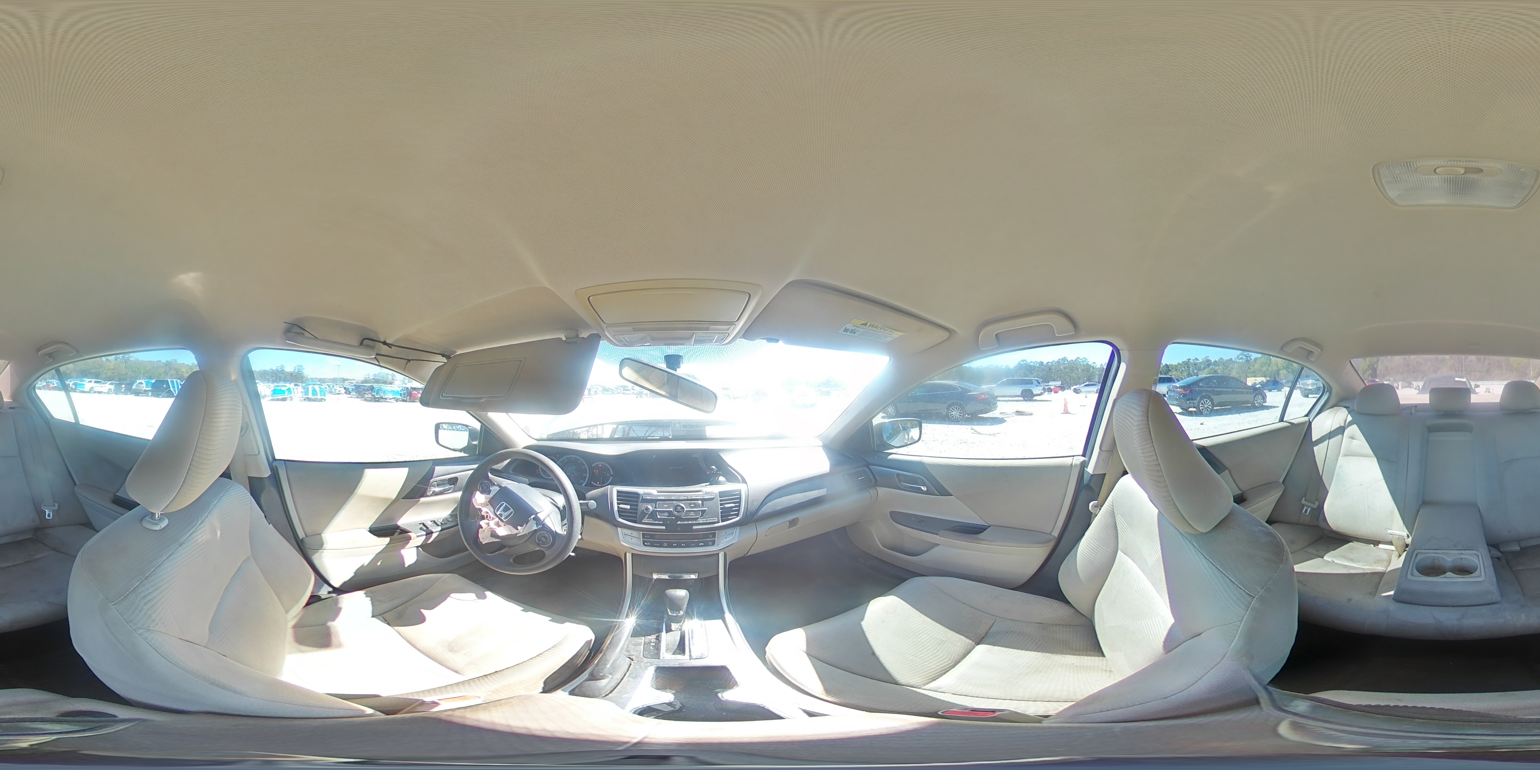 2014 Honda Accord Lx Beige vin: 1HGCR2F36EA299481