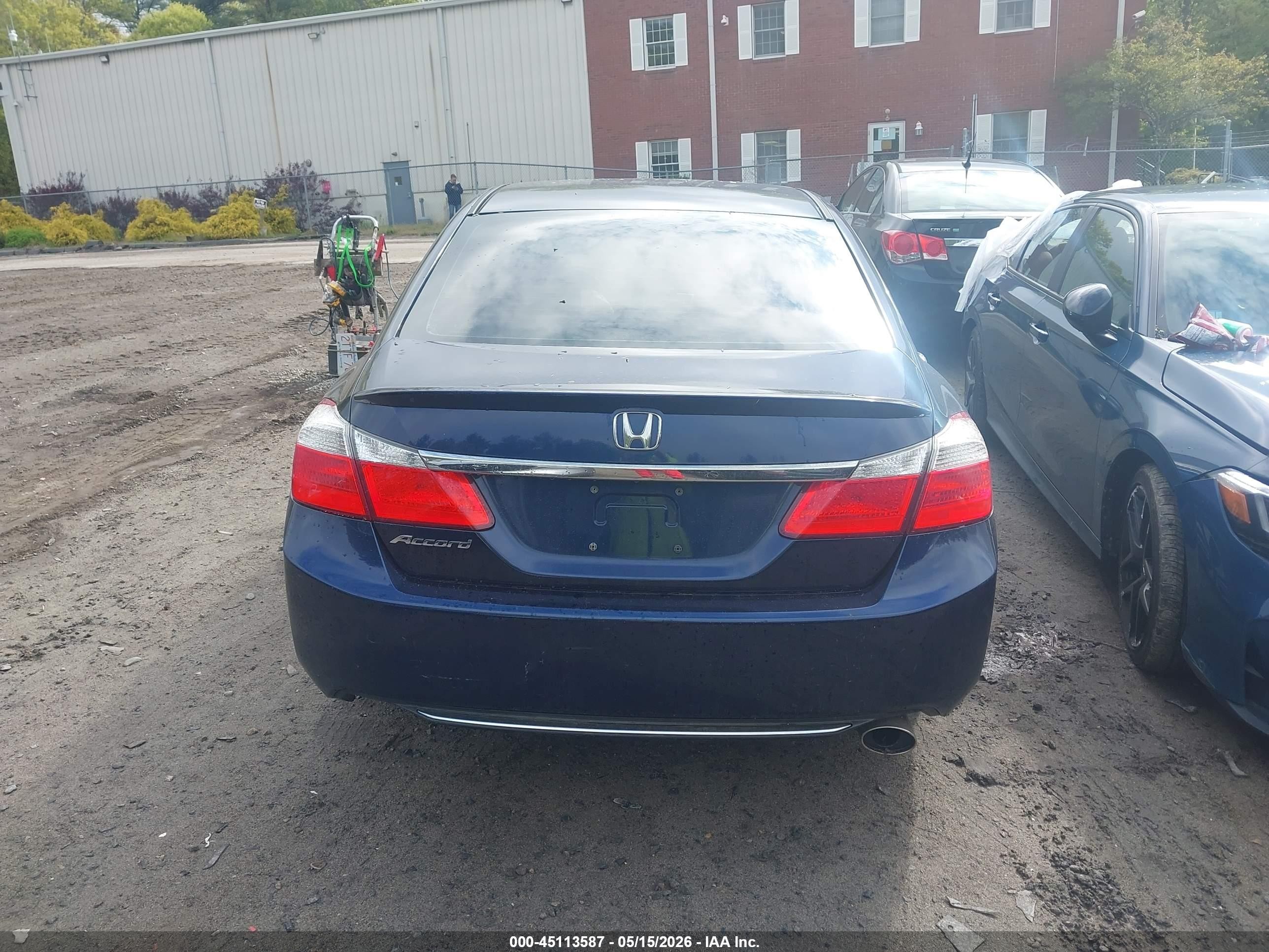 2014 Honda Accord Lx Blue vin: 1HGCR2F36EA307952