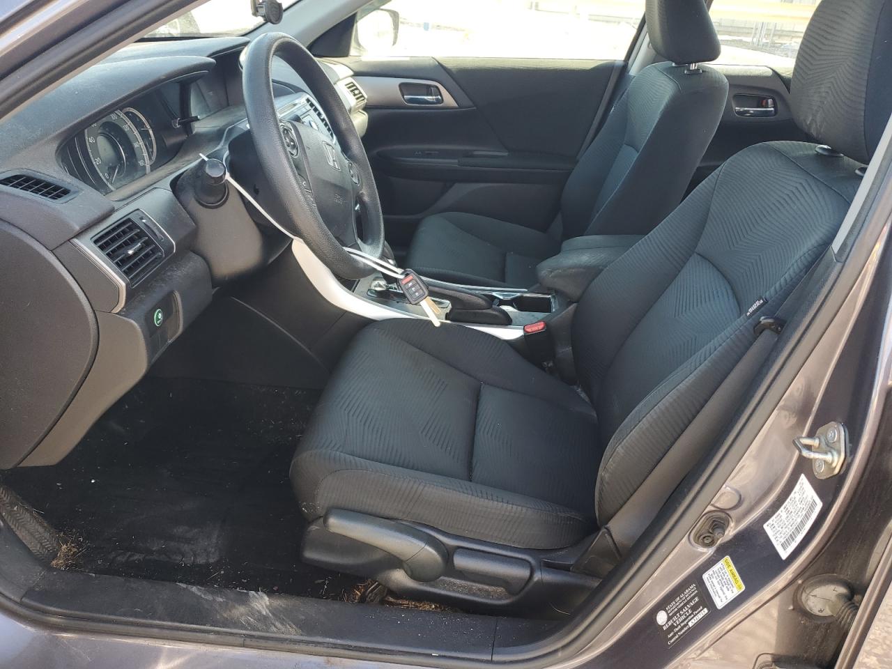 2015 Honda Accord Lx Gray vin: 1HGCR2F36FA019091