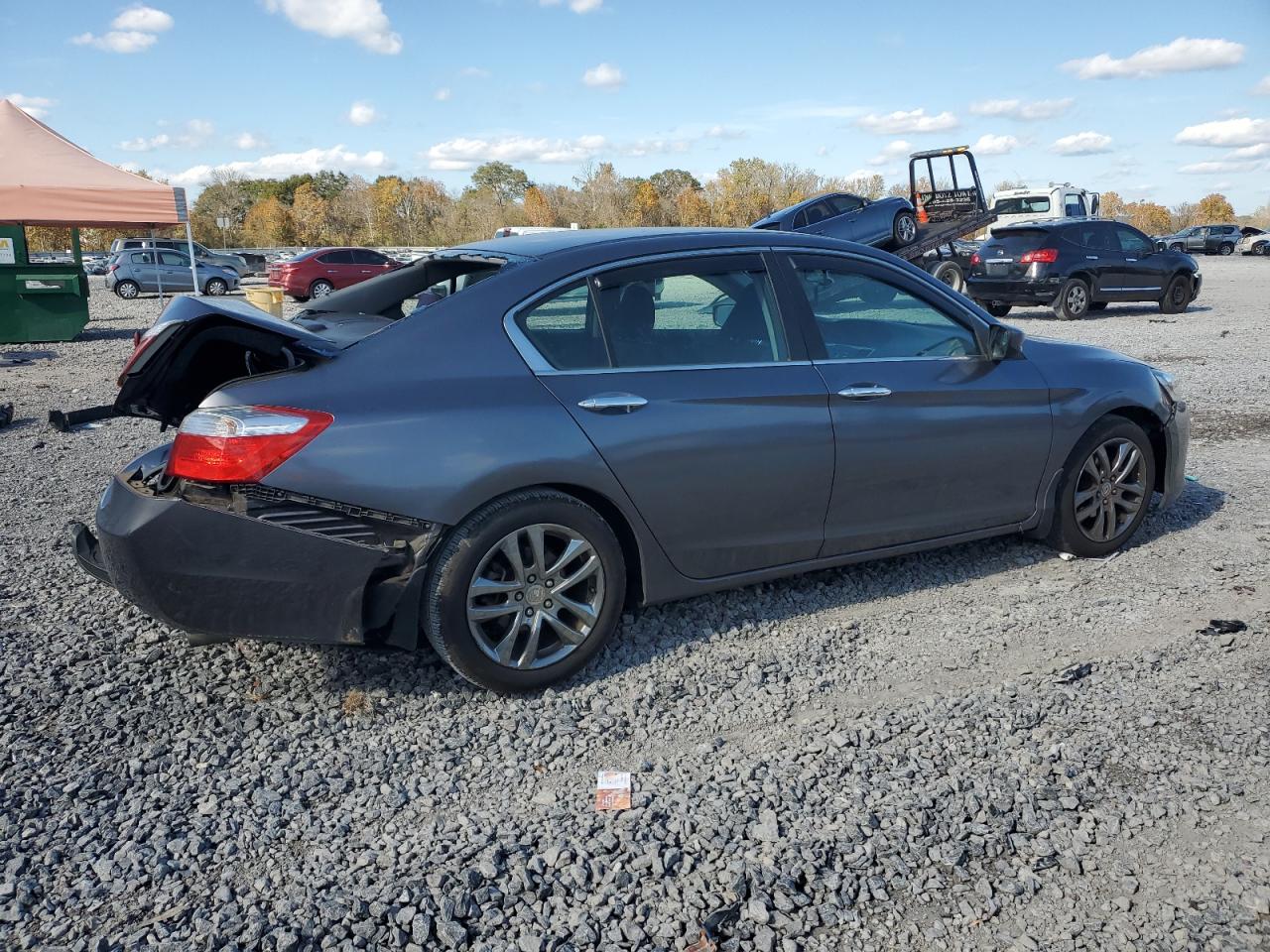 2015 Honda Accord Lx Gray vin: 1HGCR2F36FA019091