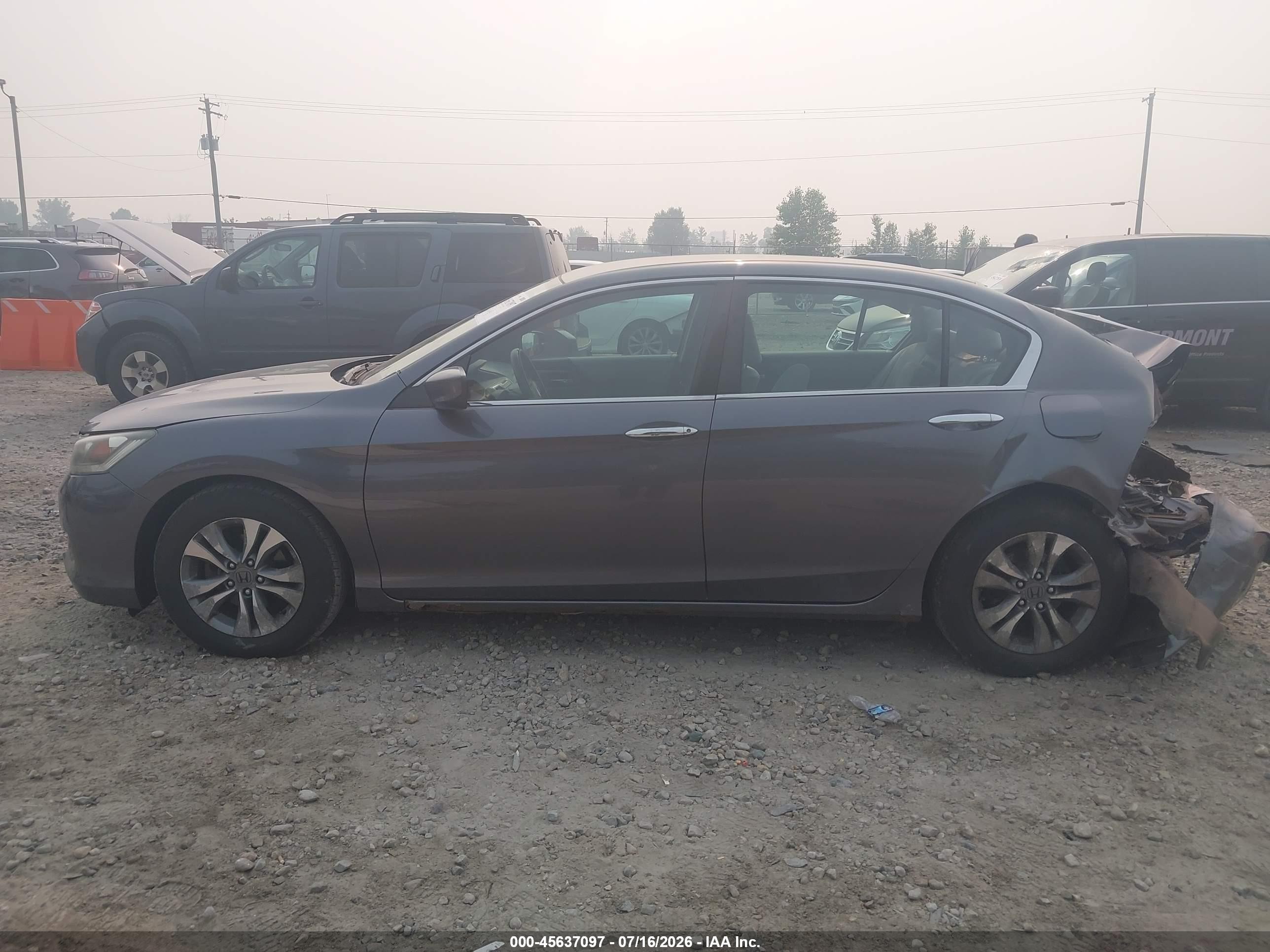2015 Honda Accord Lx Серый vin: 1HGCR2F36FA050633