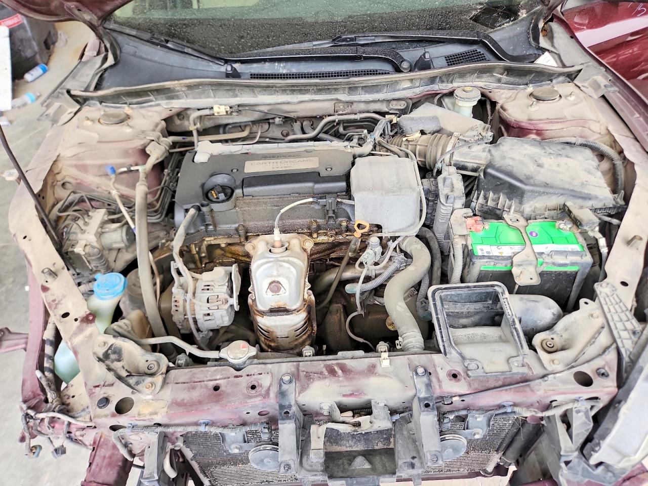 2015 Honda Accord Lx Maroon vin: 1HGCR2F36FA055301