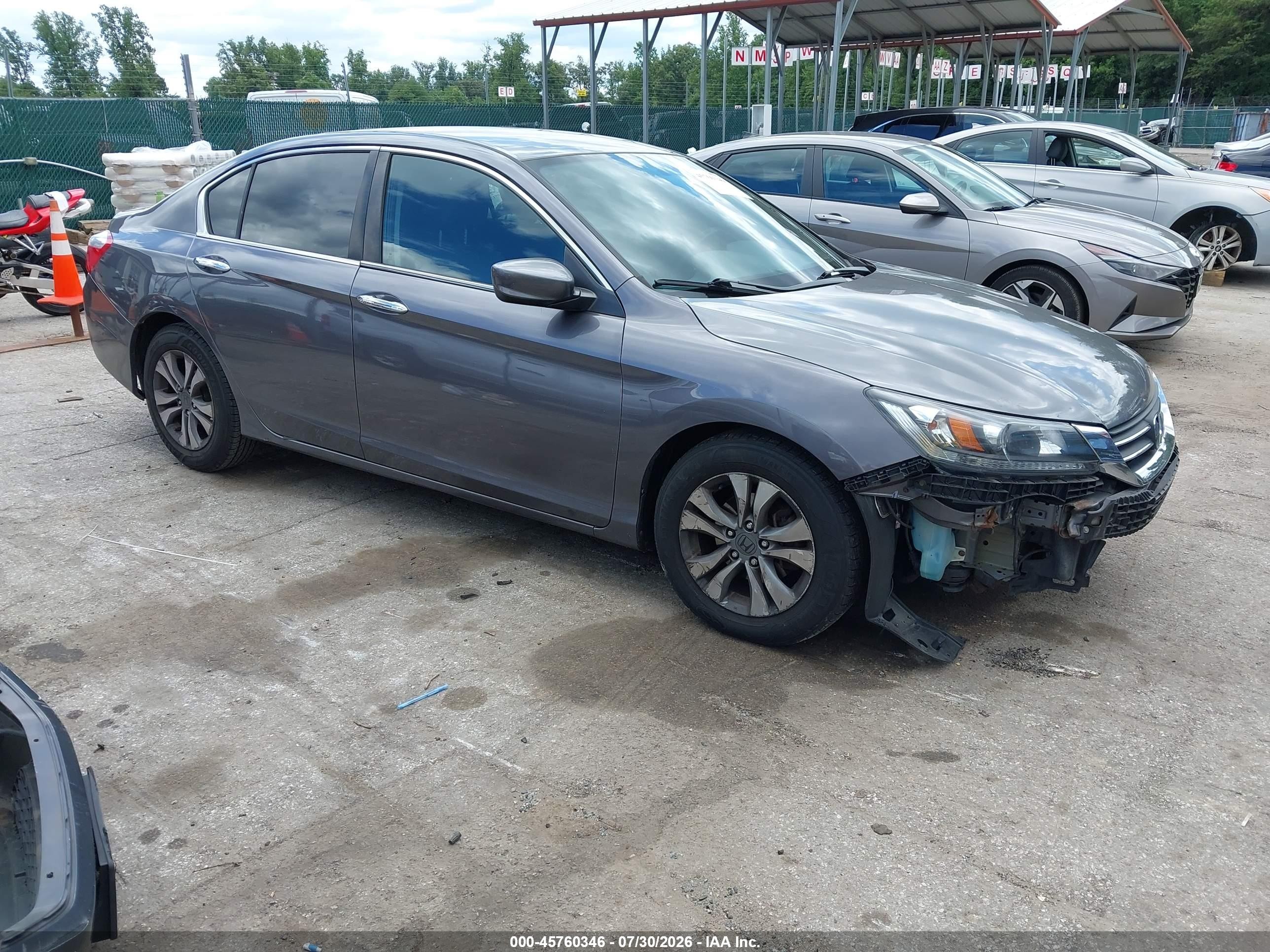2015 Honda Accord Lx Серый vin: 1HGCR2F36FA075239