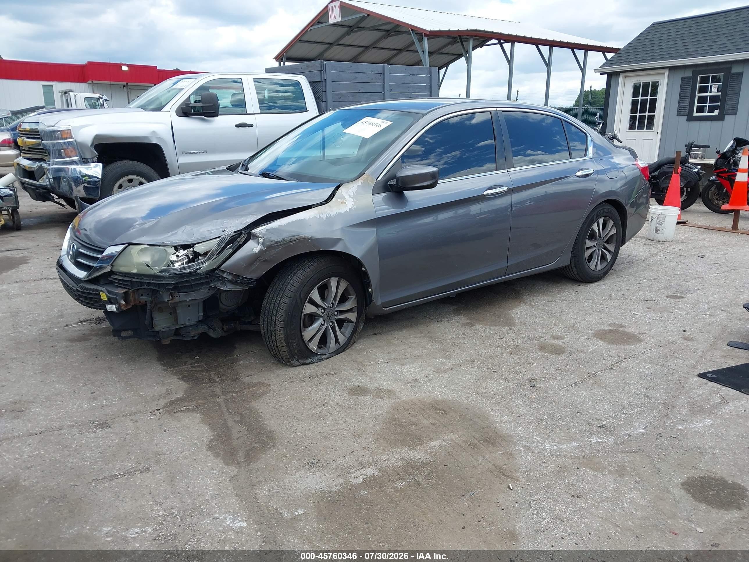 2015 Honda Accord Lx Серый vin: 1HGCR2F36FA075239