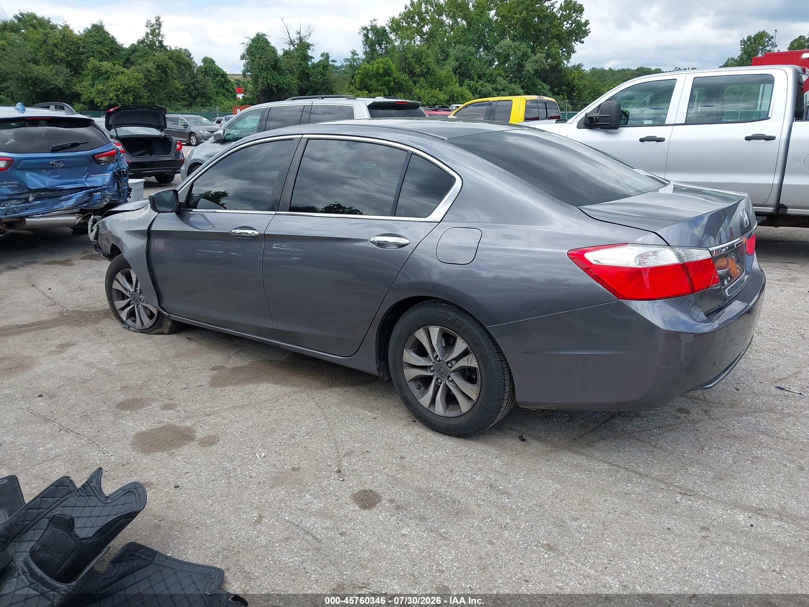 2015 Honda Accord Lx Серый vin: 1HGCR2F36FA075239