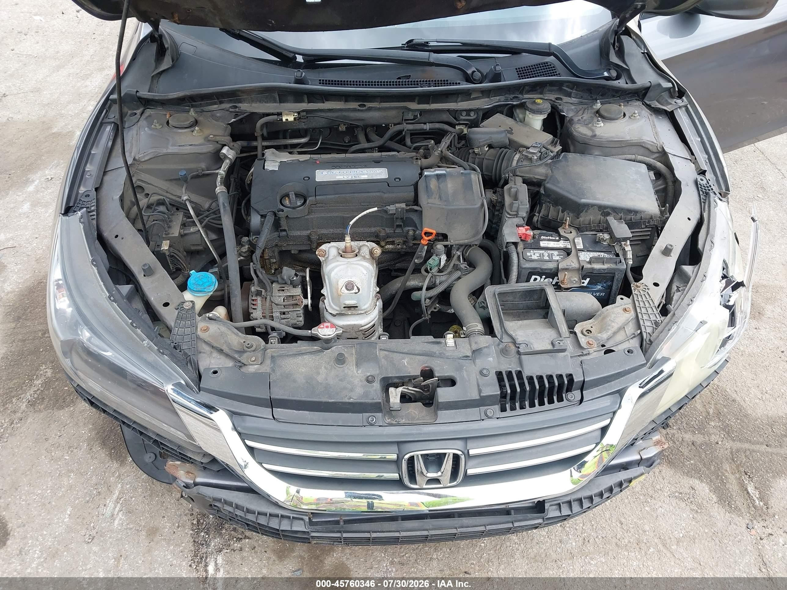 2015 Honda Accord Lx Серый vin: 1HGCR2F36FA075239