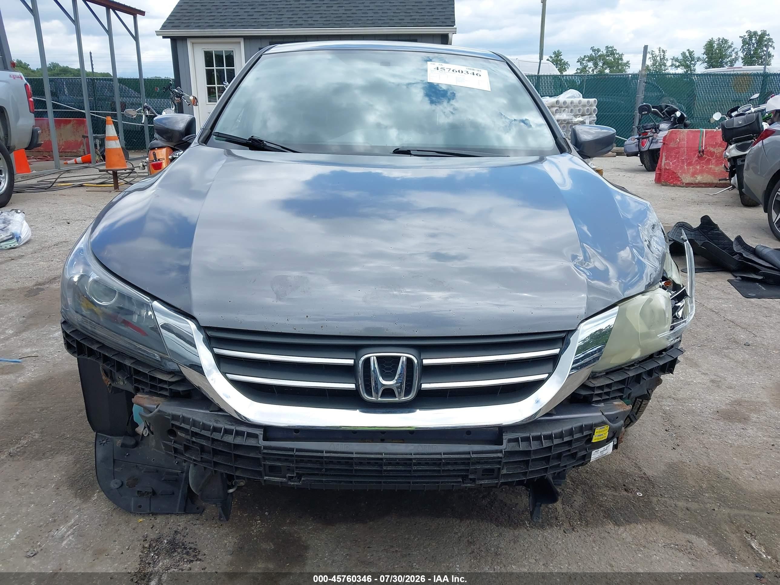 2015 Honda Accord Lx Серый vin: 1HGCR2F36FA075239