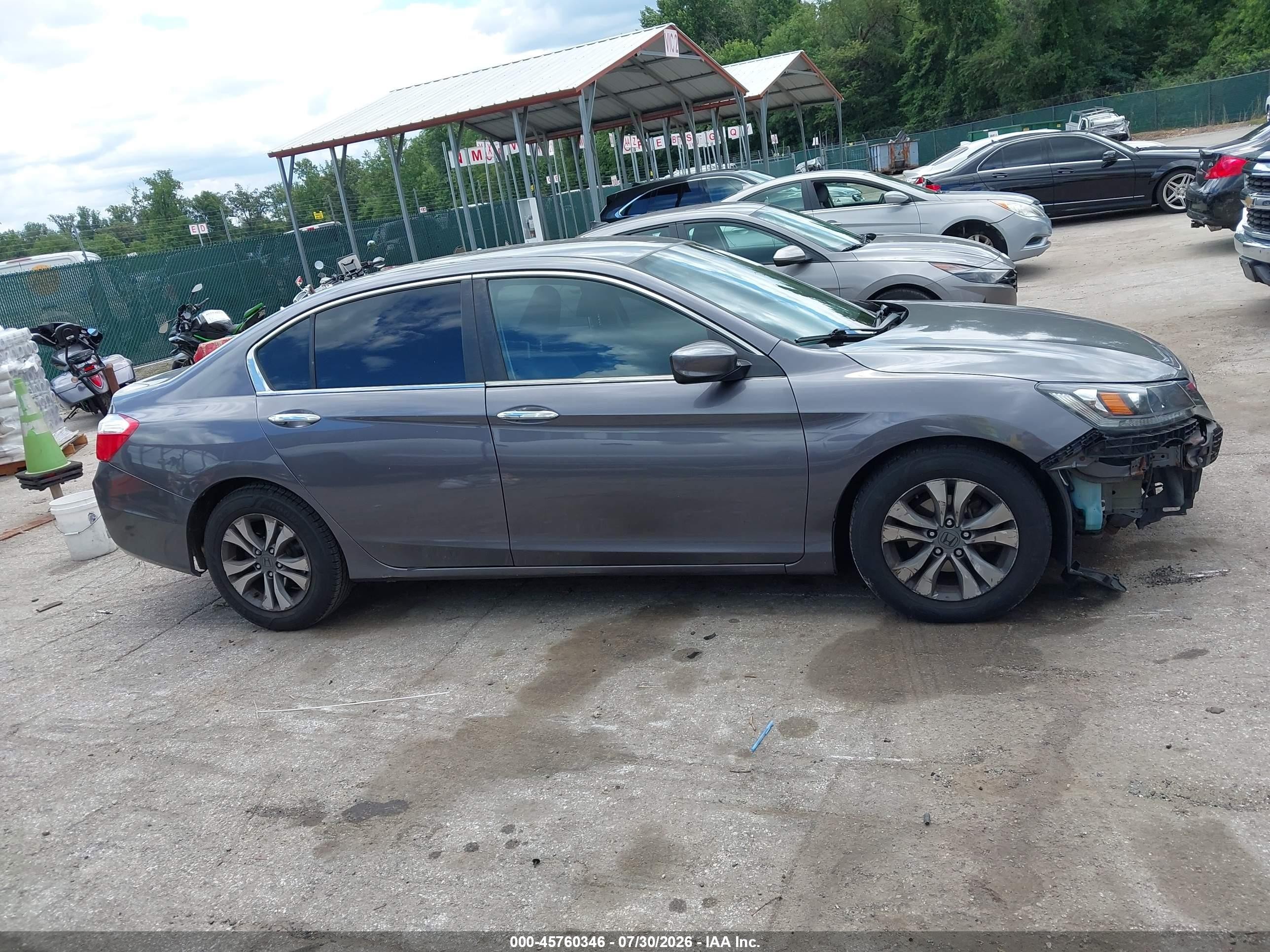2015 Honda Accord Lx Серый vin: 1HGCR2F36FA075239