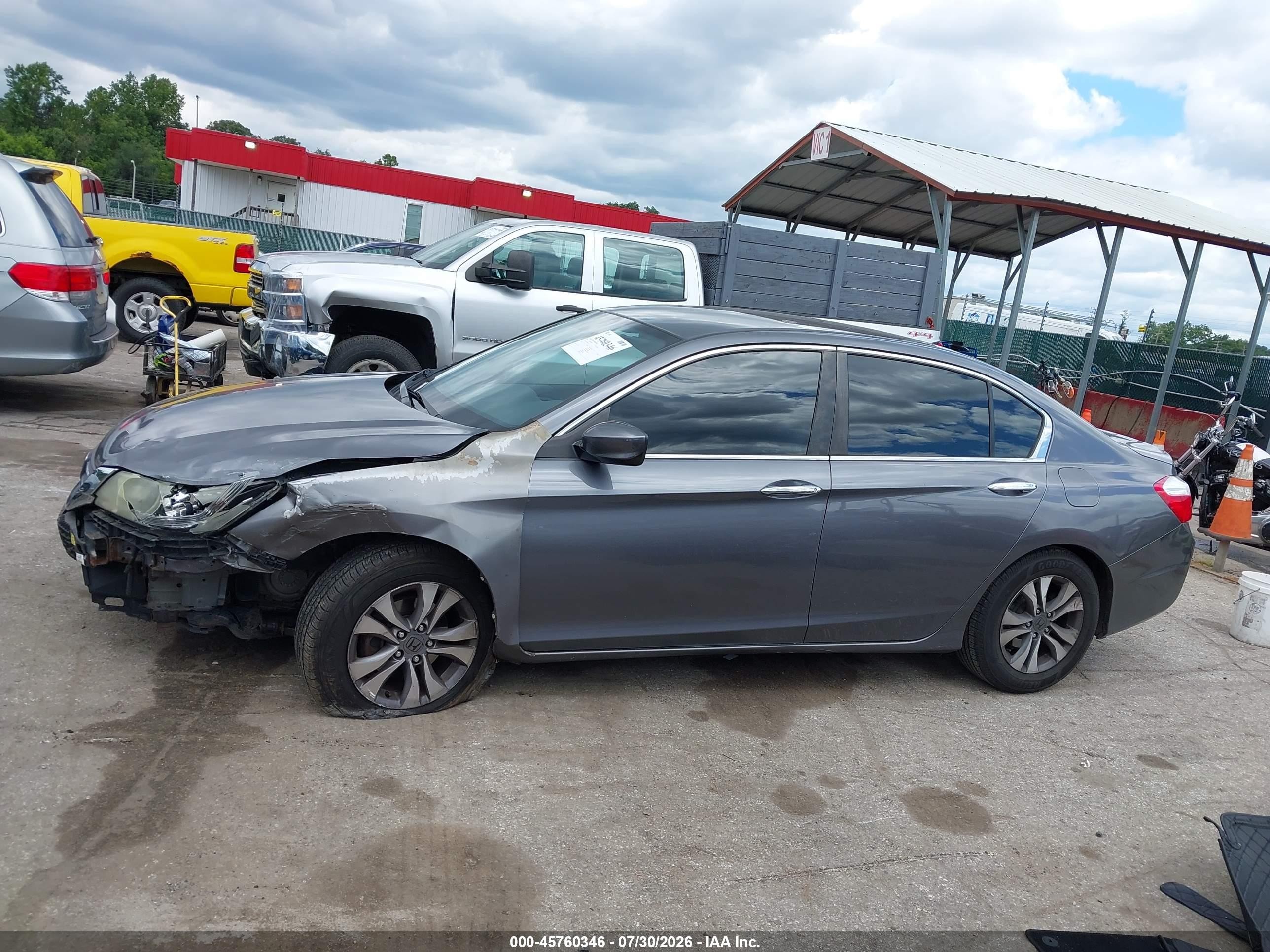 2015 Honda Accord Lx Серый vin: 1HGCR2F36FA075239