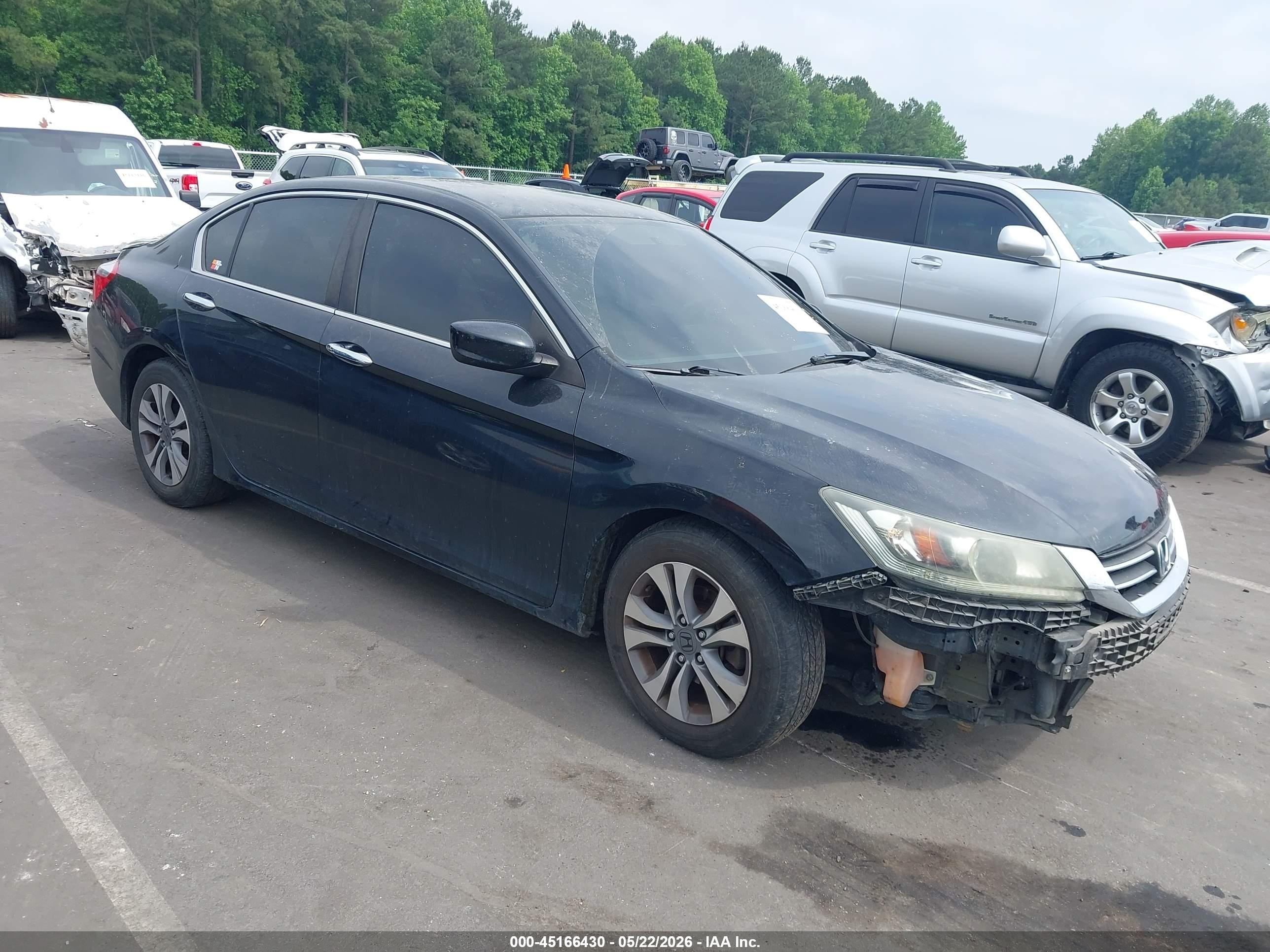 2015 Honda Accord Lx Black vin: 1HGCR2F36FA078237