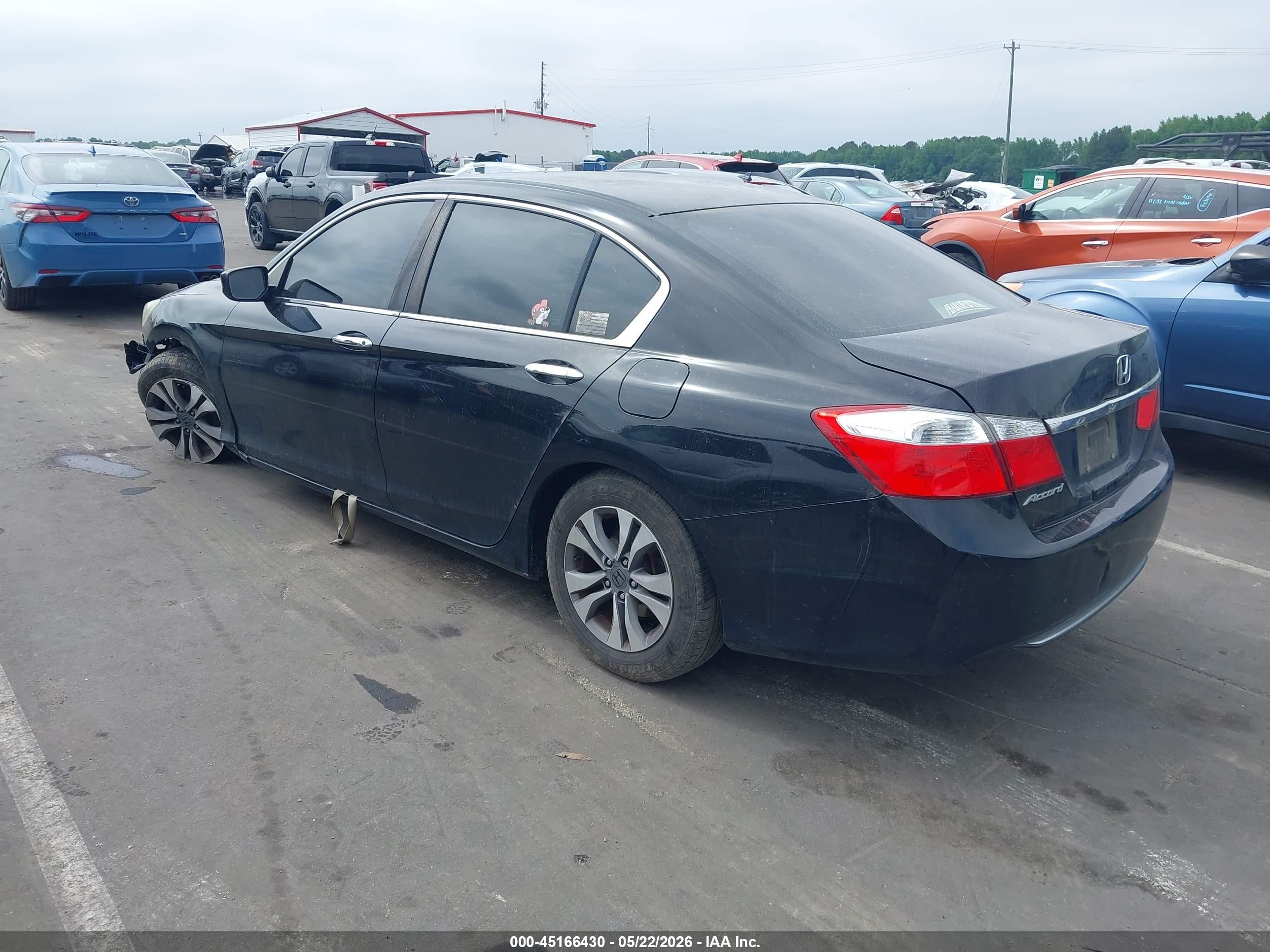2015 Honda Accord Lx Черный vin: 1HGCR2F36FA078237