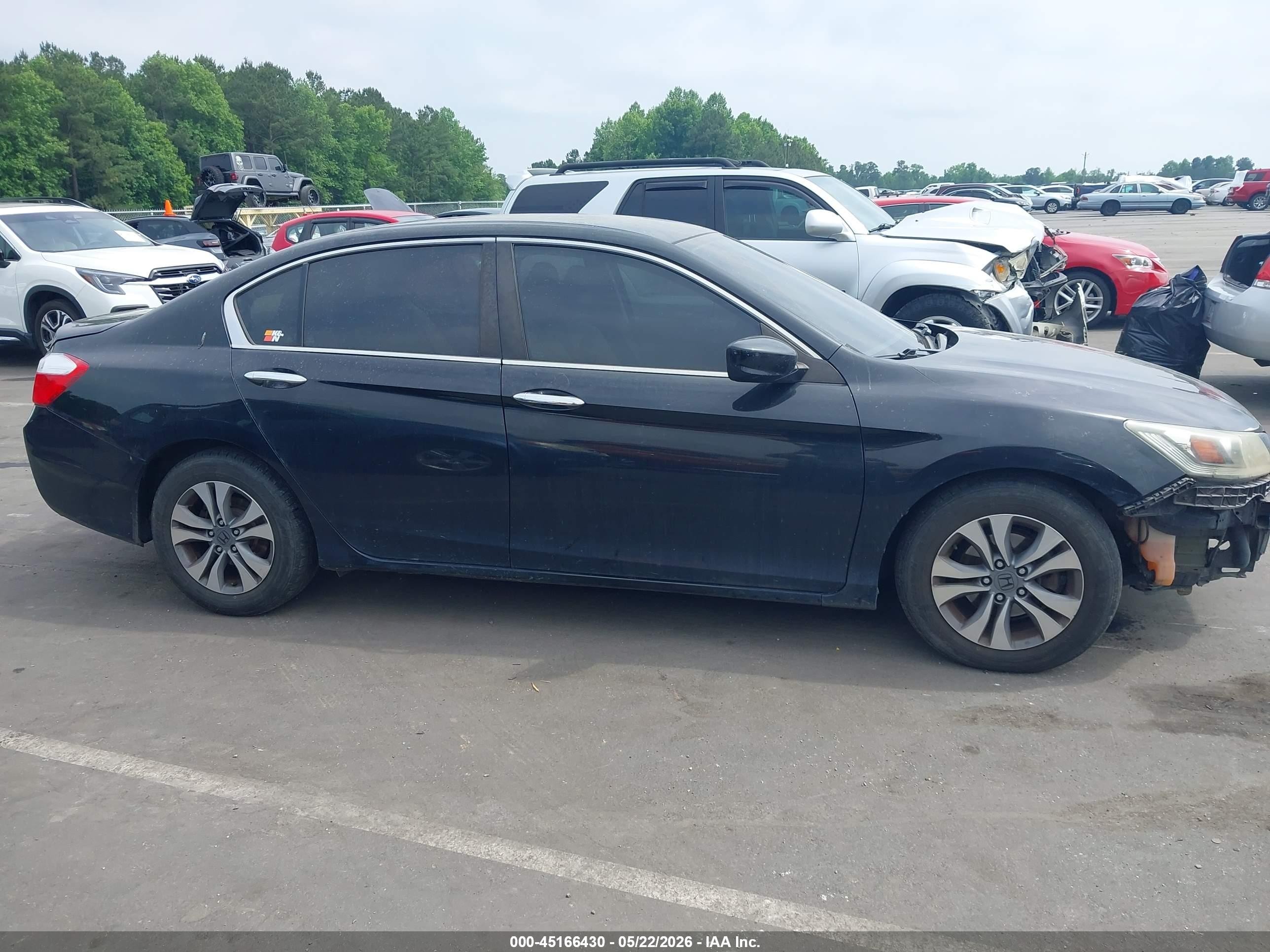 2015 Honda Accord Lx Черный vin: 1HGCR2F36FA078237