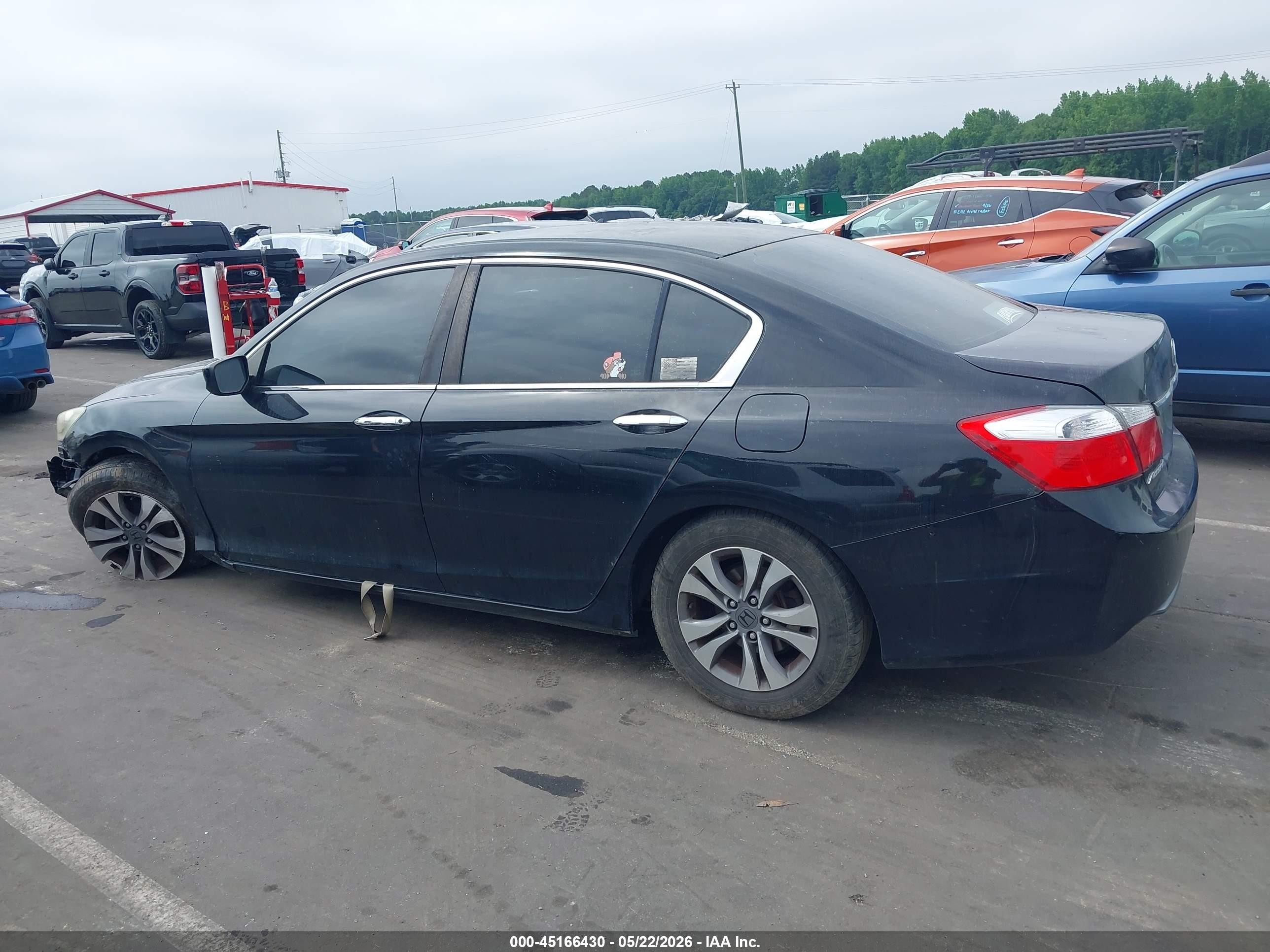 2015 Honda Accord Lx Черный vin: 1HGCR2F36FA078237