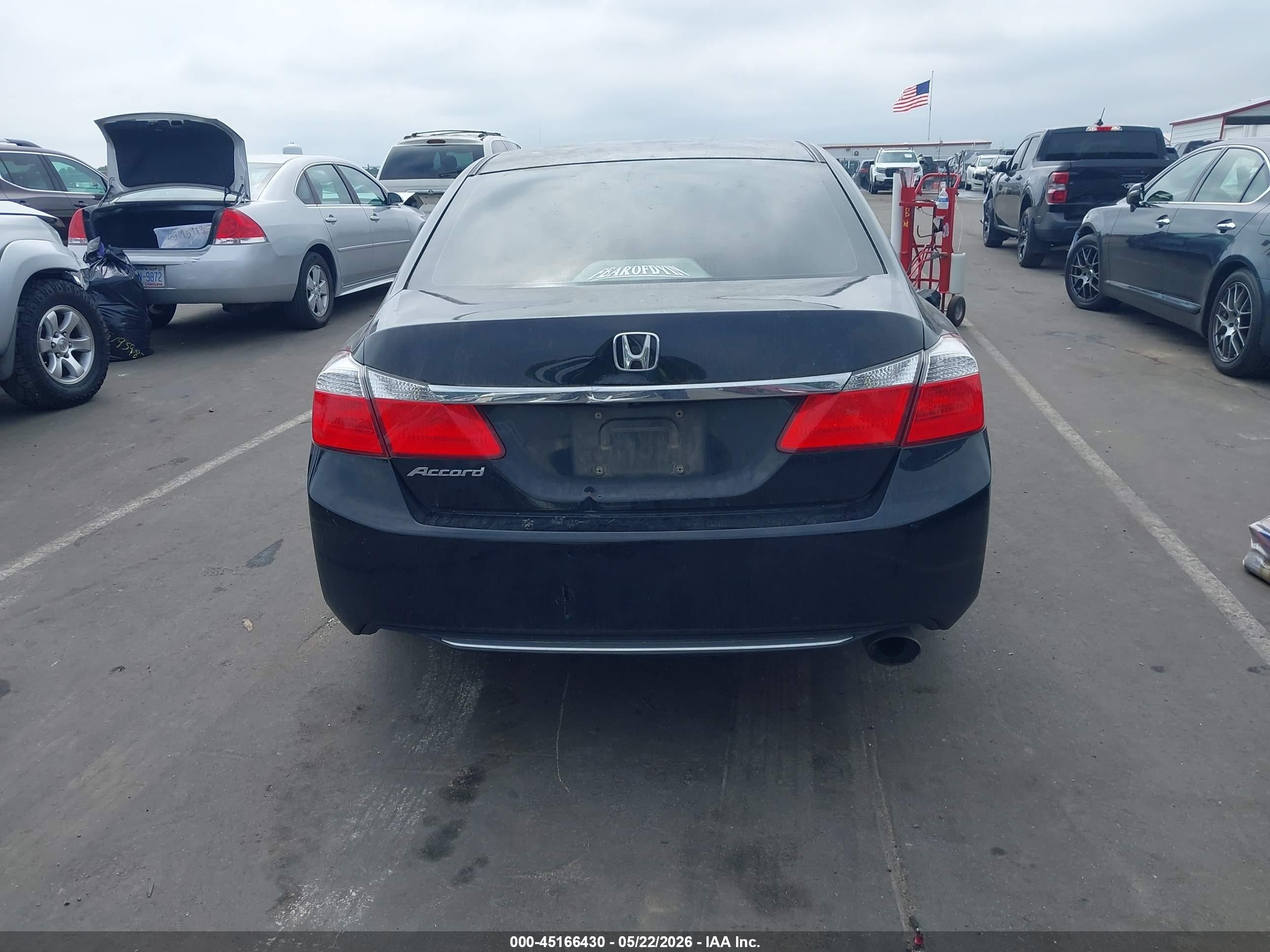2015 Honda Accord Lx Черный vin: 1HGCR2F36FA078237