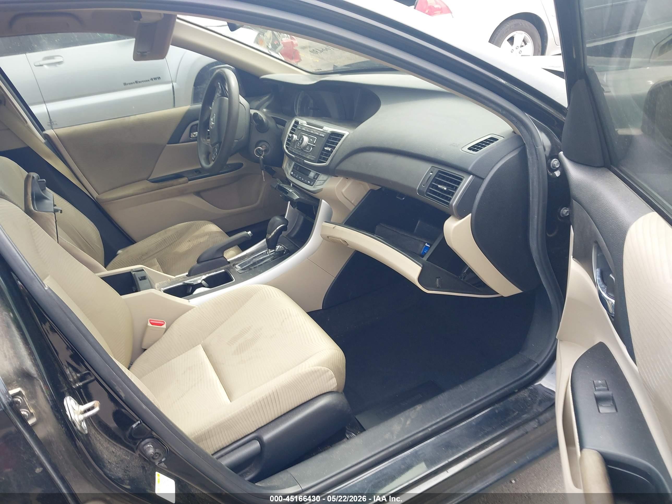 2015 Honda Accord Lx Черный vin: 1HGCR2F36FA078237
