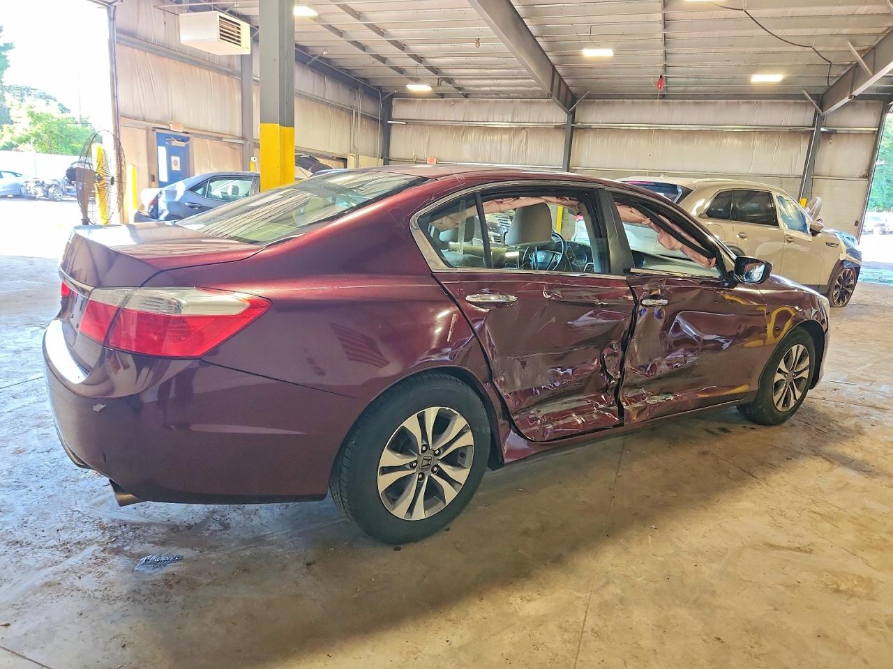 2015 Honda Accord Lx Burgundy vin: 1HGCR2F36FA133754