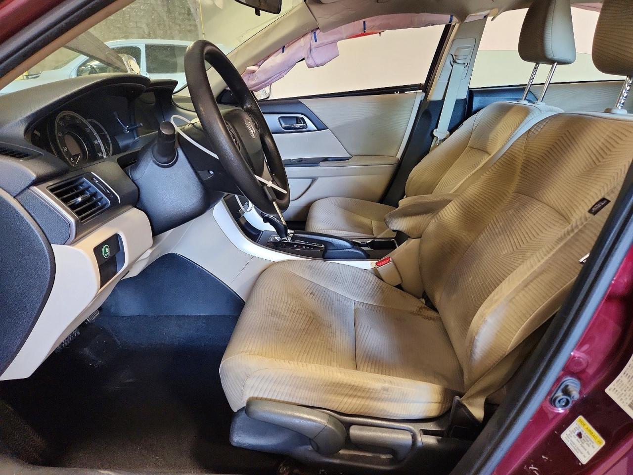 2015 Honda Accord Lx Burgundy vin: 1HGCR2F36FA133754