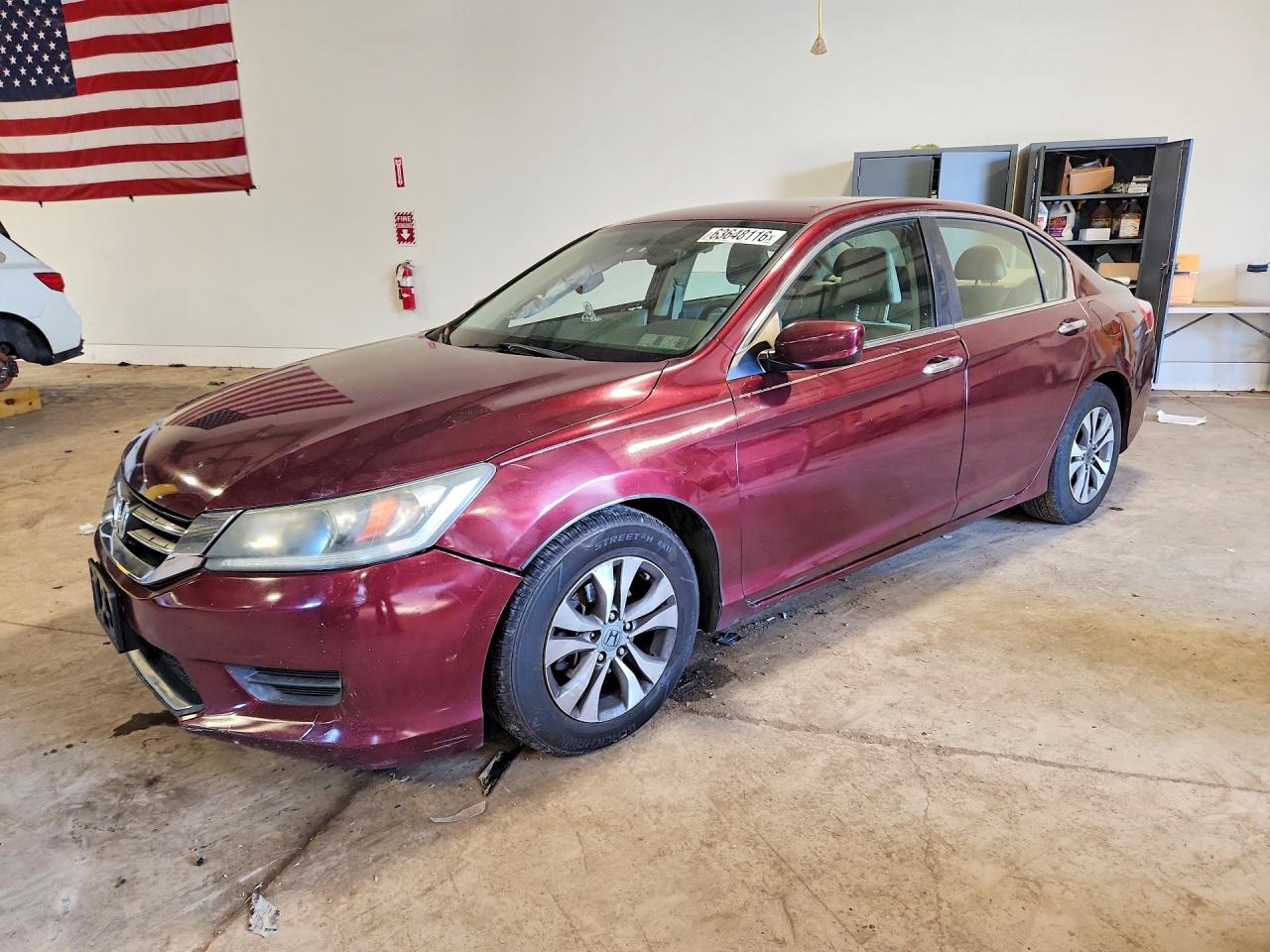 2015 Honda Accord Lx Burgundy vin: 1HGCR2F36FA133754