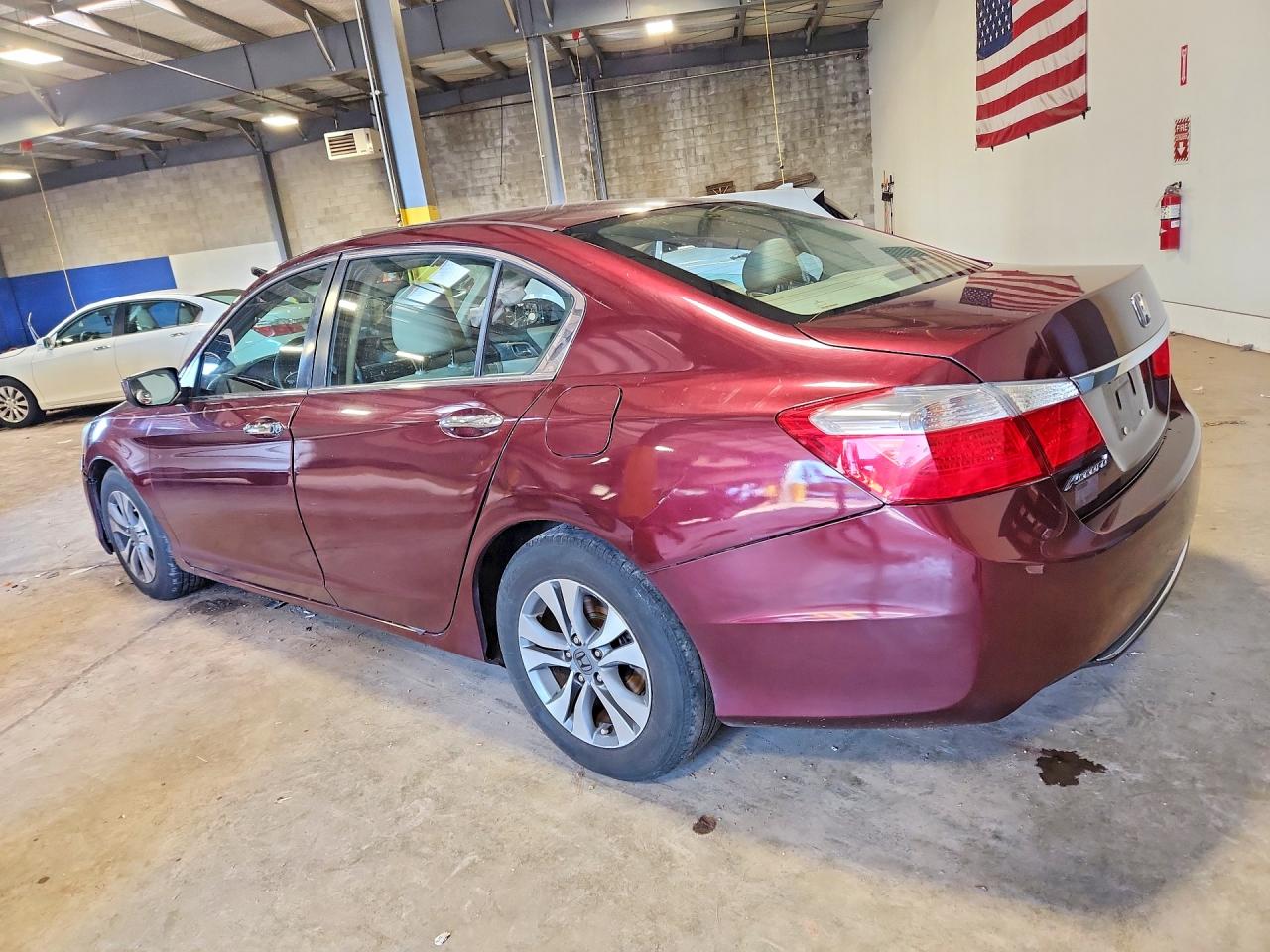 2015 Honda Accord Lx Burgundy vin: 1HGCR2F36FA133754