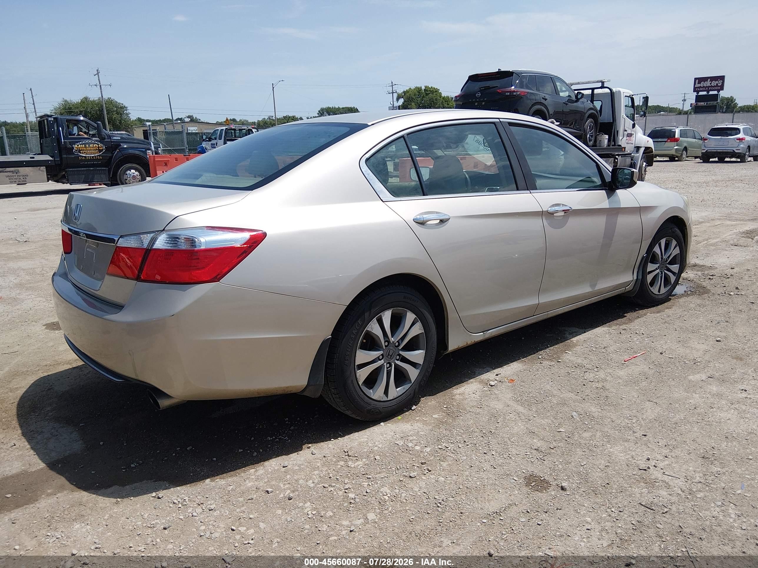 2015 Honda Accord Lx Tan vin: 1HGCR2F36FA140557