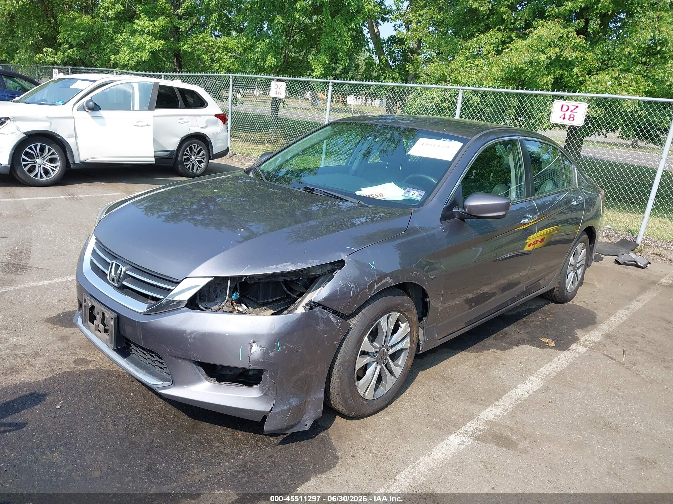 2015 Honda Accord Lx Gray vin: 1HGCR2F36FA150408