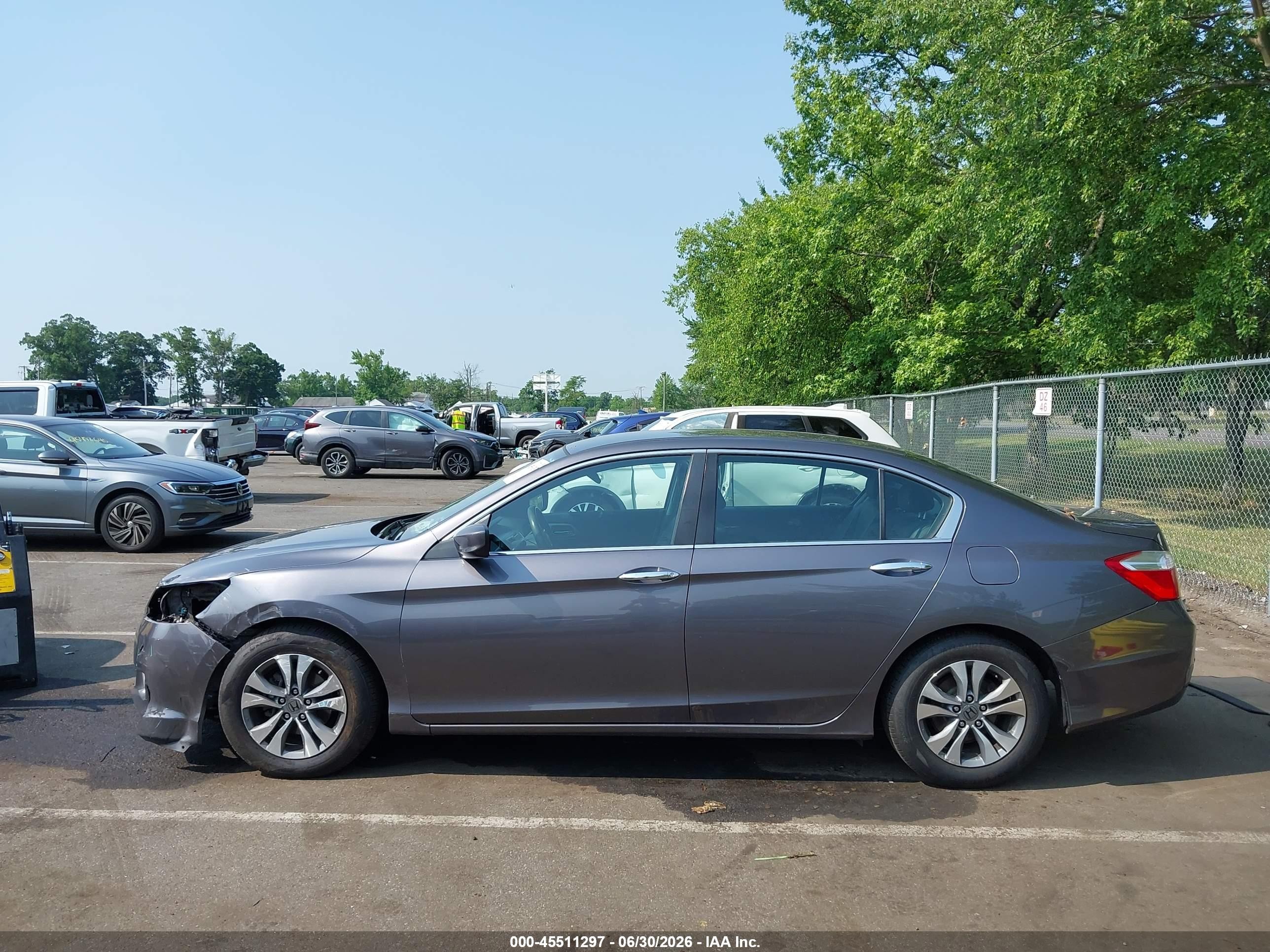 2015 Honda Accord Lx Gray vin: 1HGCR2F36FA150408