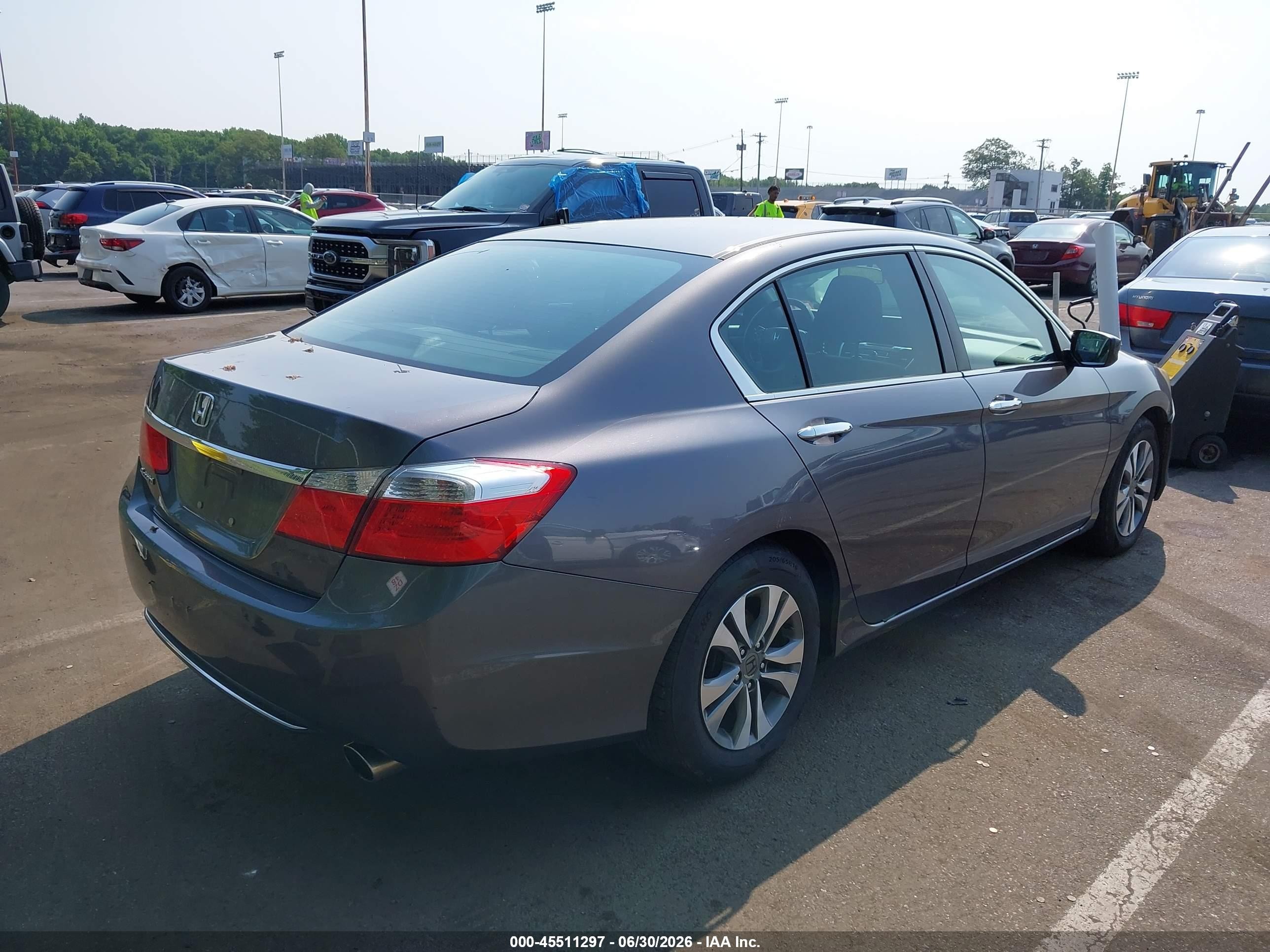 2015 Honda Accord Lx Gray vin: 1HGCR2F36FA150408