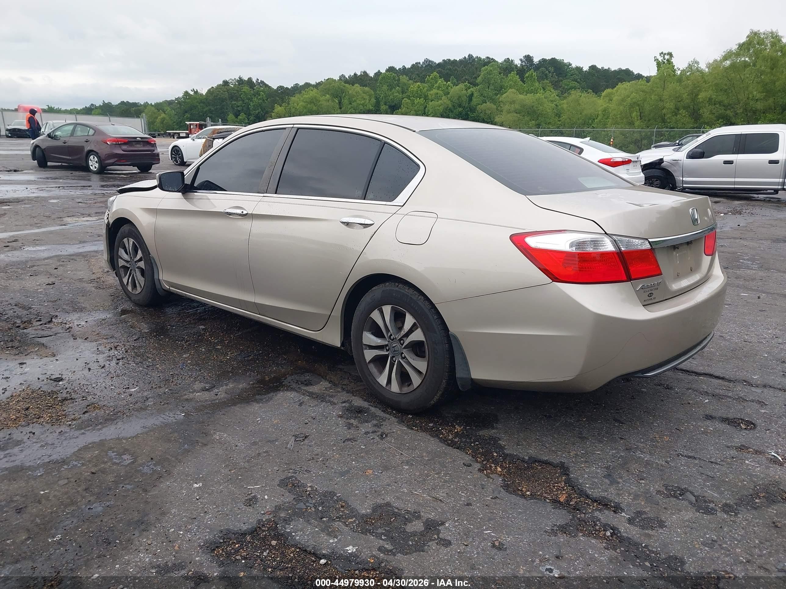 2015 Honda Accord Lx Tan vin: 1HGCR2F36FA156838