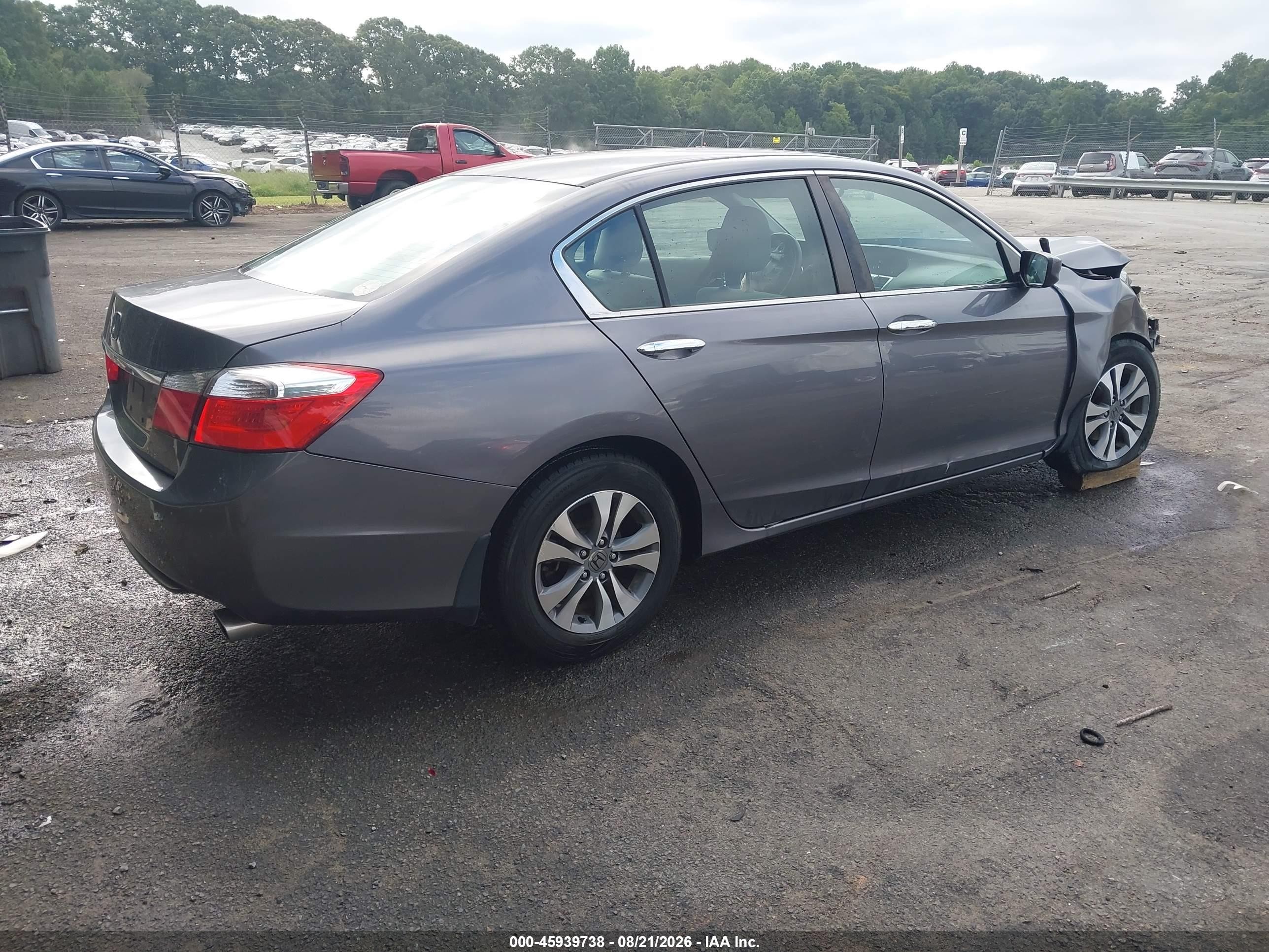 2015 Honda Accord Lx Серый vin: 1HGCR2F36FA166818