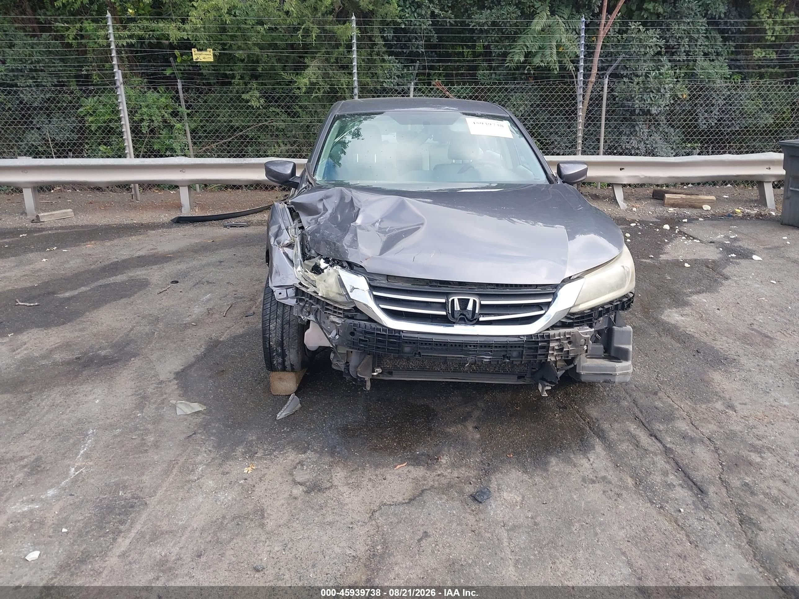 2015 Honda Accord Lx Серый vin: 1HGCR2F36FA166818