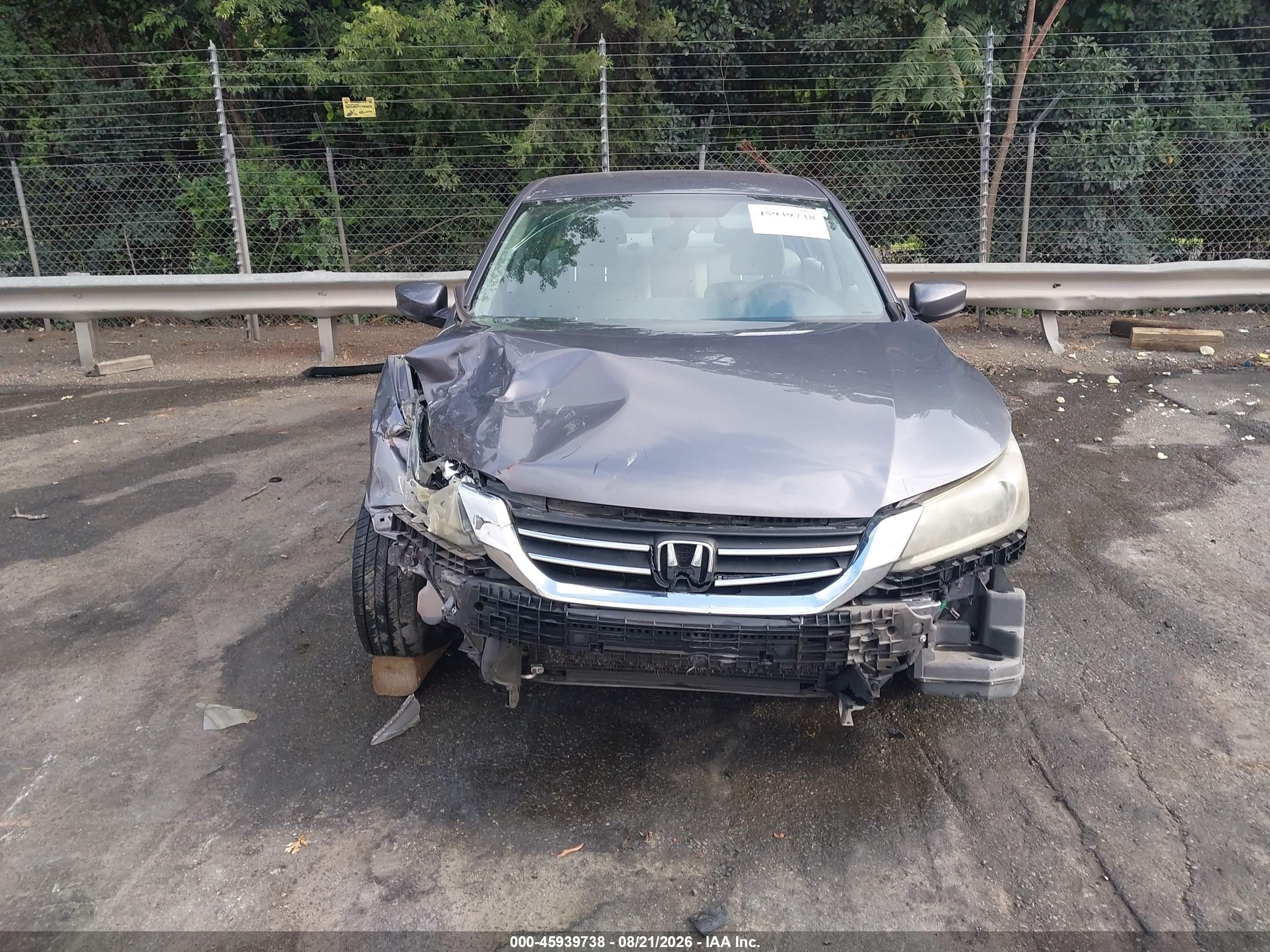 2015 Honda Accord Lx Серый vin: 1HGCR2F36FA166818