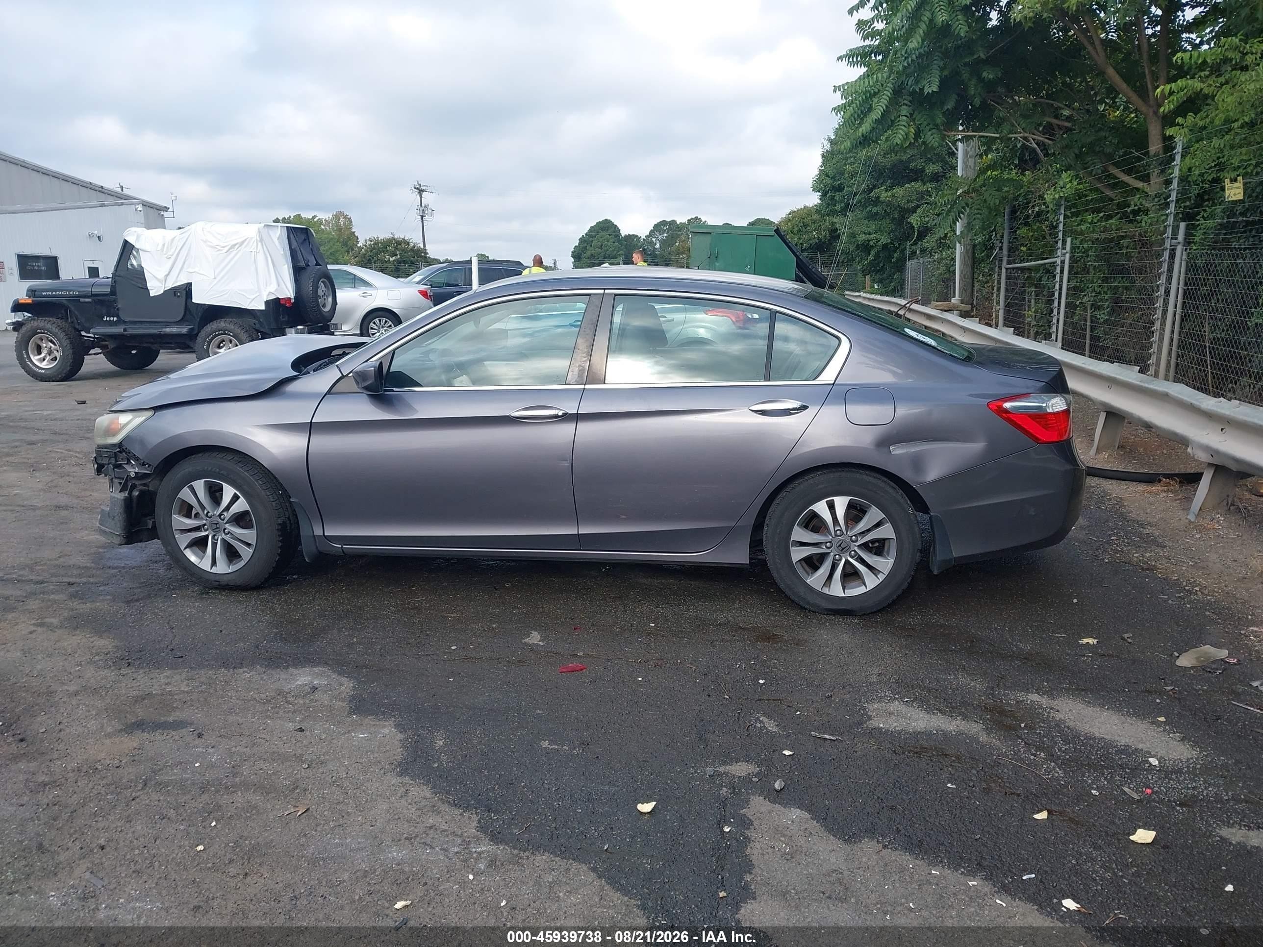 2015 Honda Accord Lx Серый vin: 1HGCR2F36FA166818