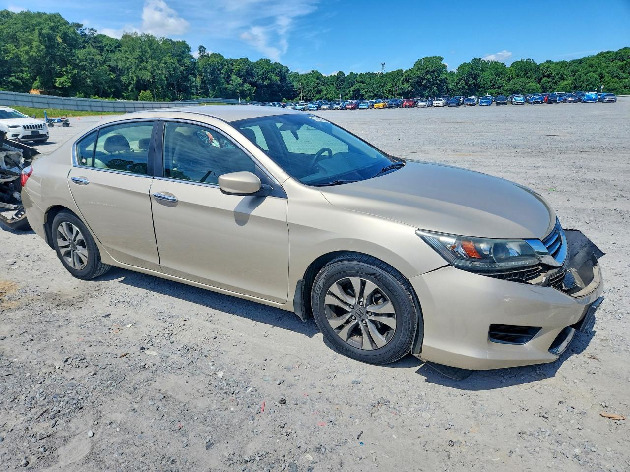 2015 Honda Accord Lx Beige vin: 1HGCR2F36FA169329