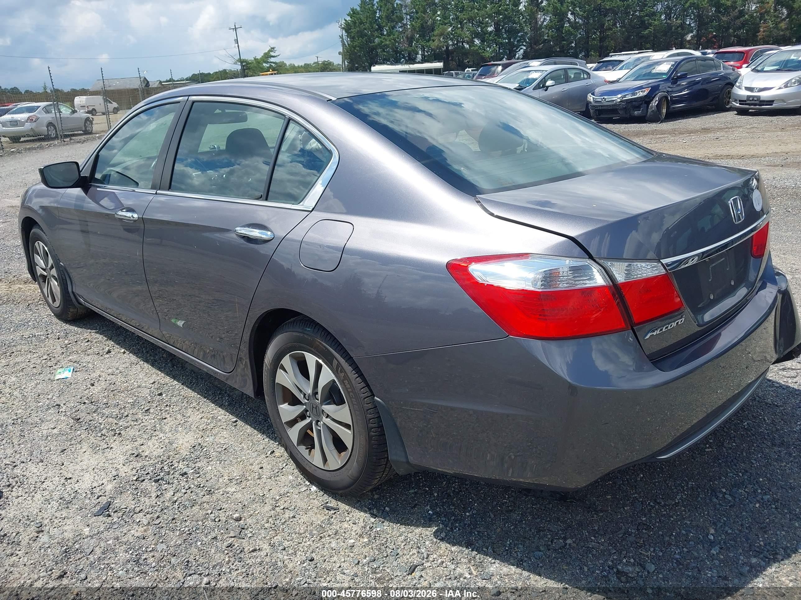 2015 Honda Accord Lx Gray vin: 1HGCR2F36FA183943