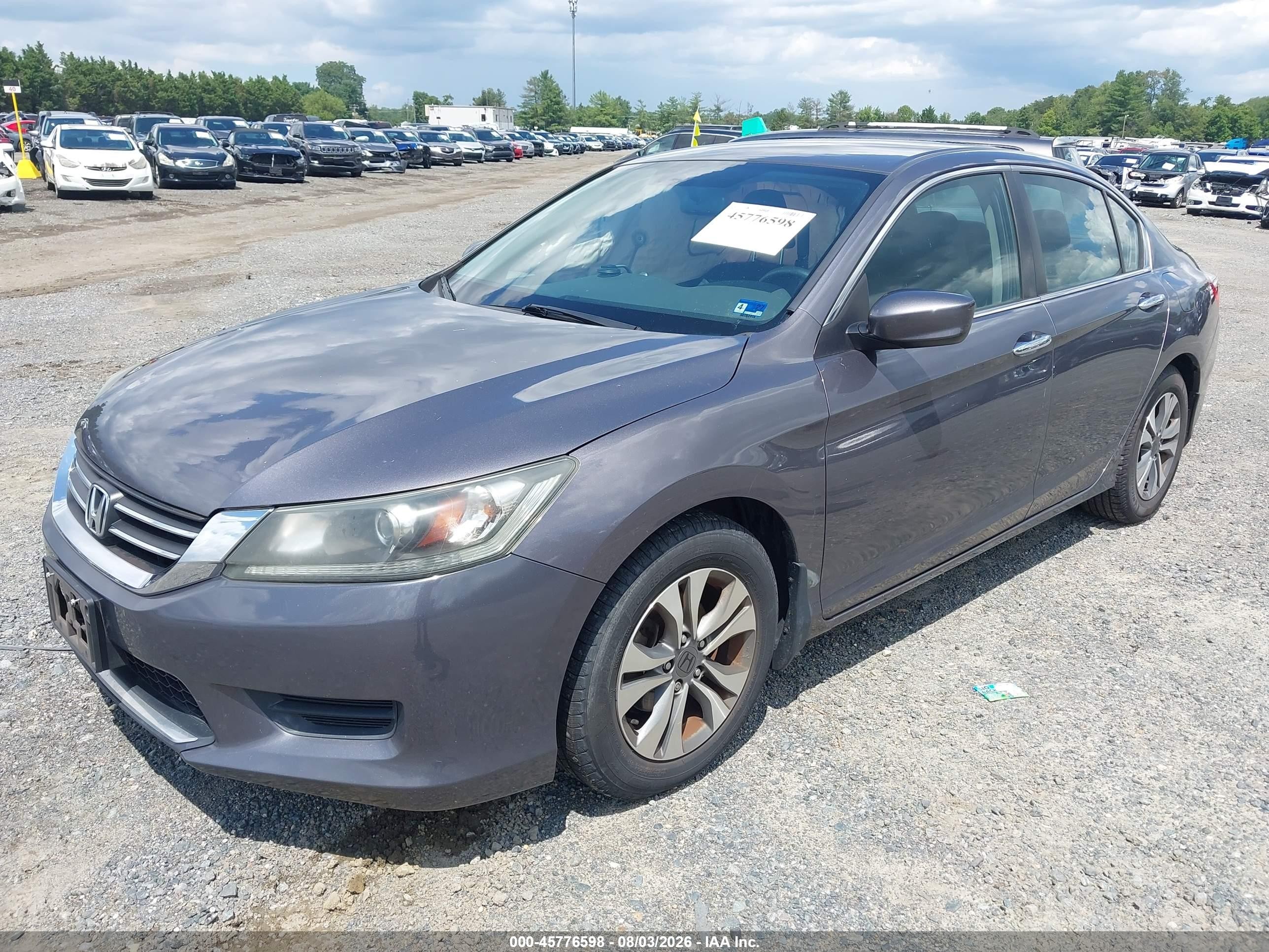 2015 Honda Accord Lx Gray vin: 1HGCR2F36FA183943