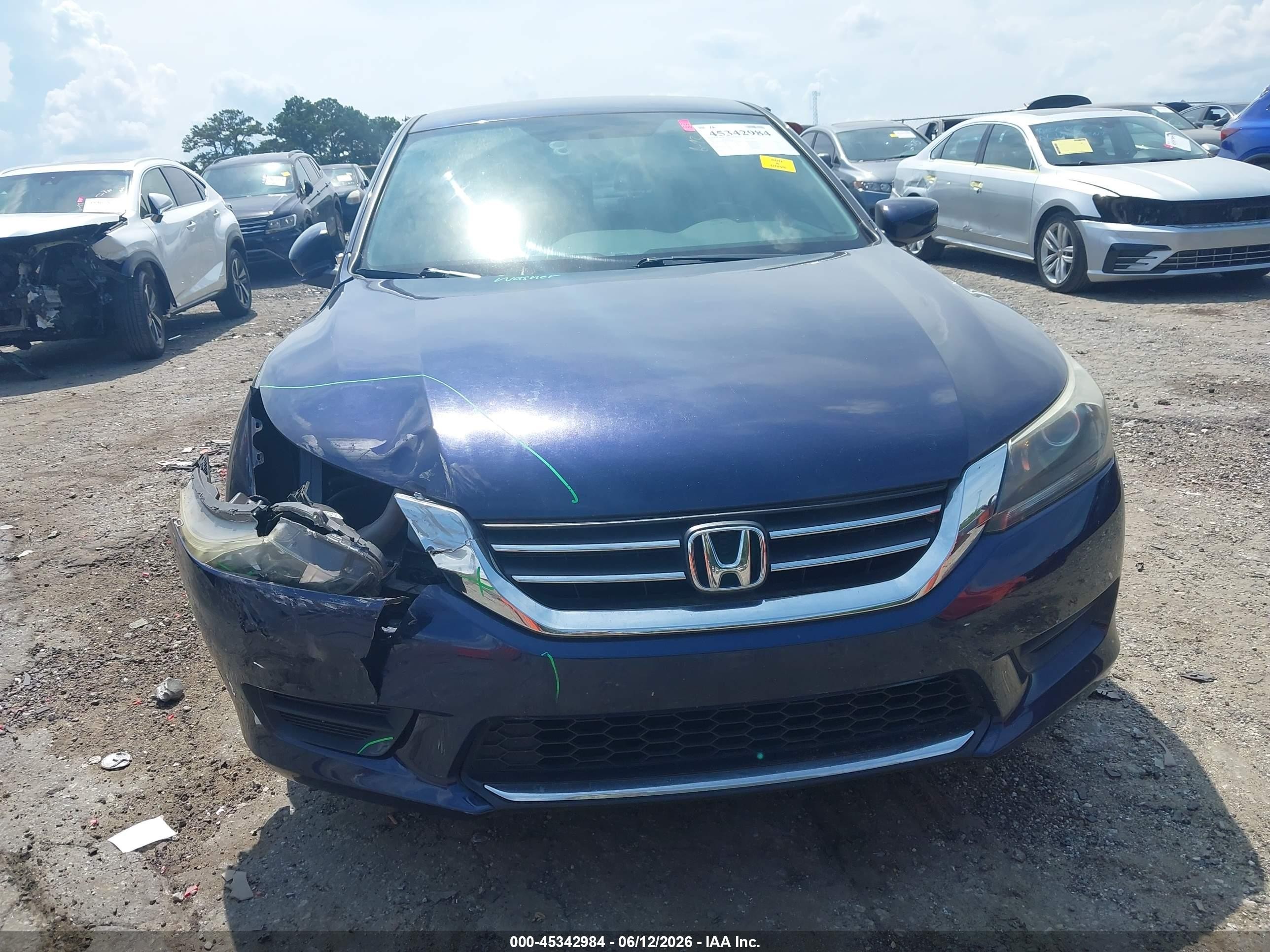 2015 Honda Accord Lx Синий vin: 1HGCR2F36FA199740