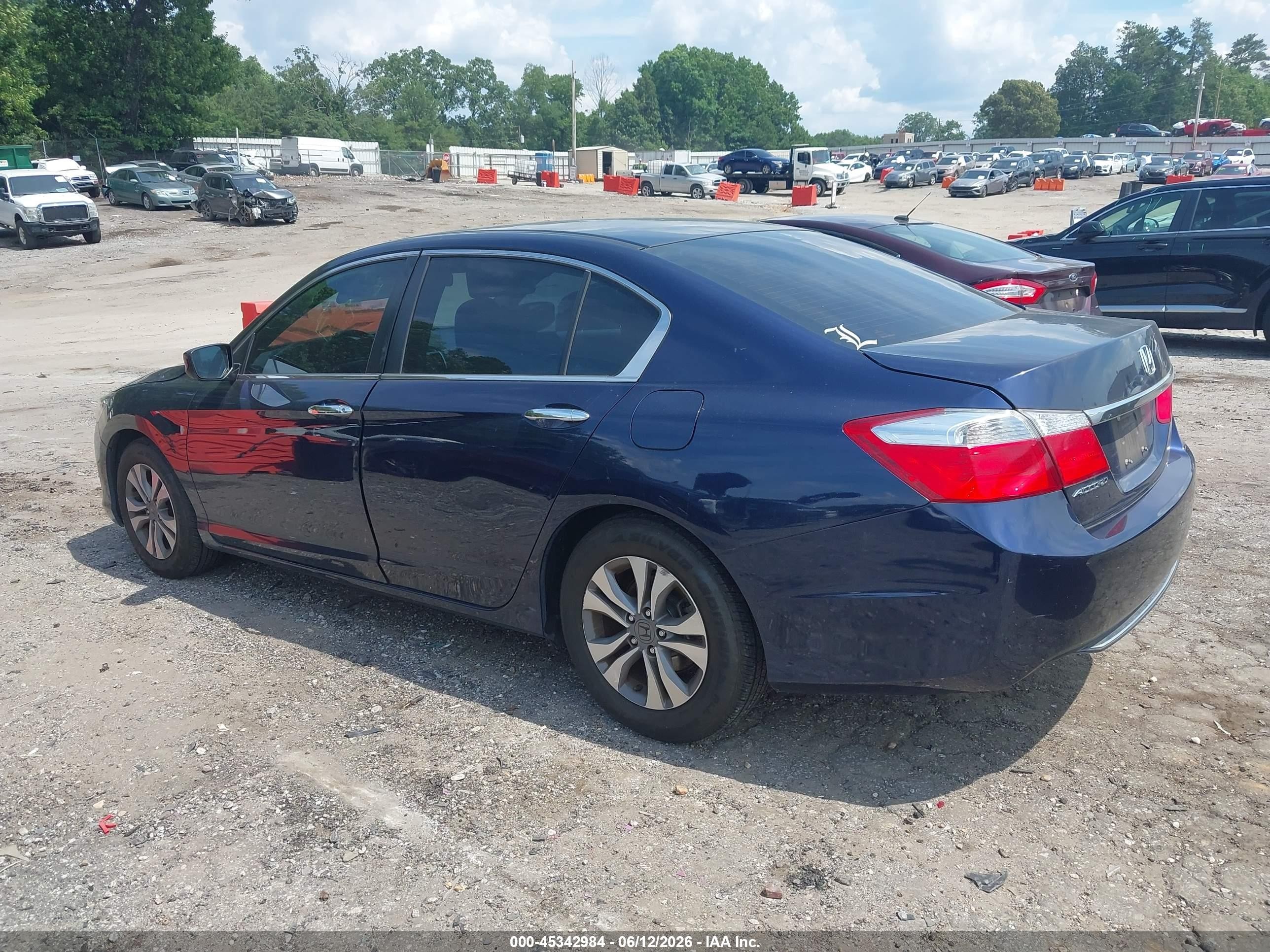 2015 Honda Accord Lx Синий vin: 1HGCR2F36FA199740