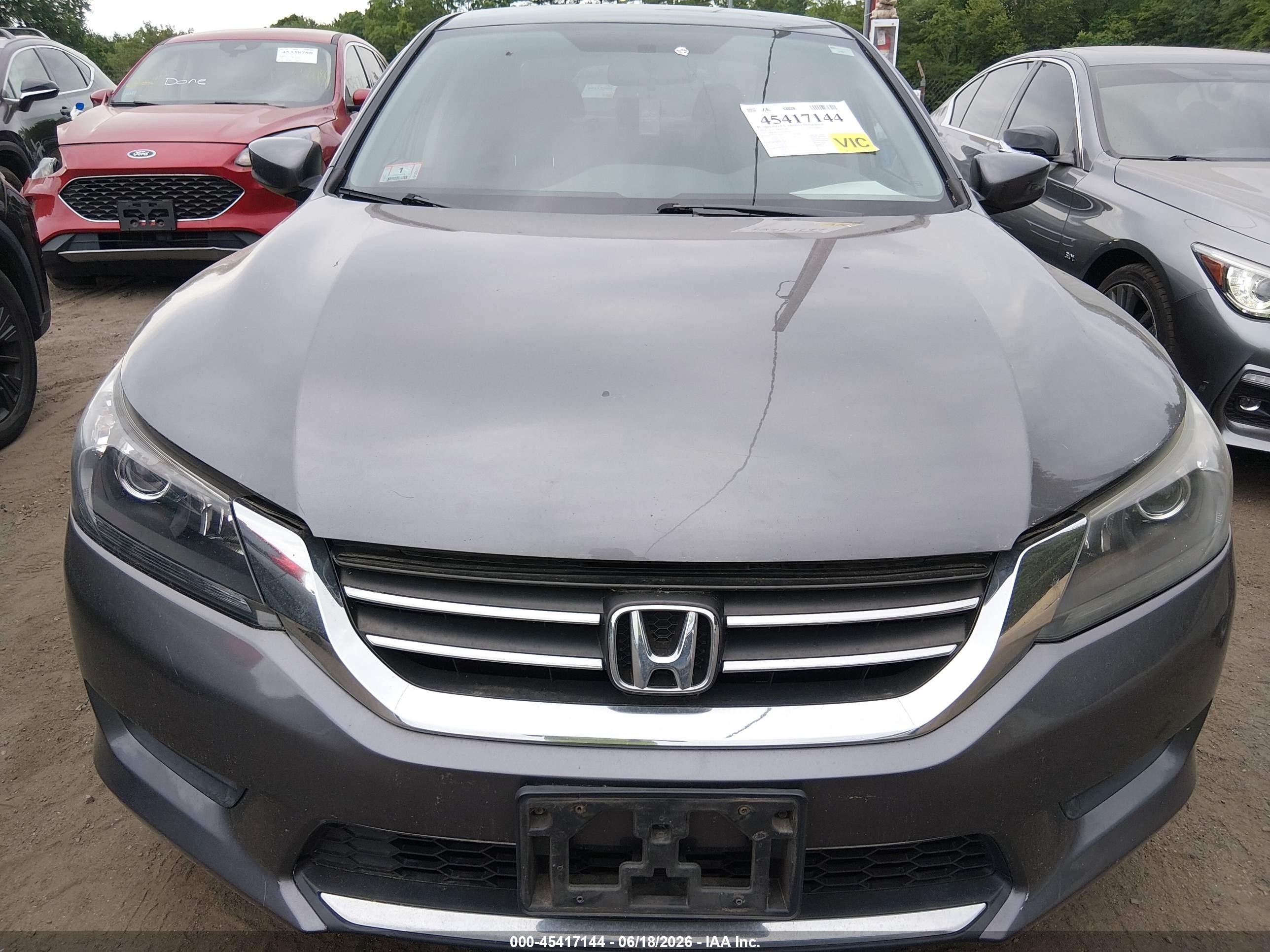 2015 Honda Accord Lx Gray vin: 1HGCR2F36FA207724