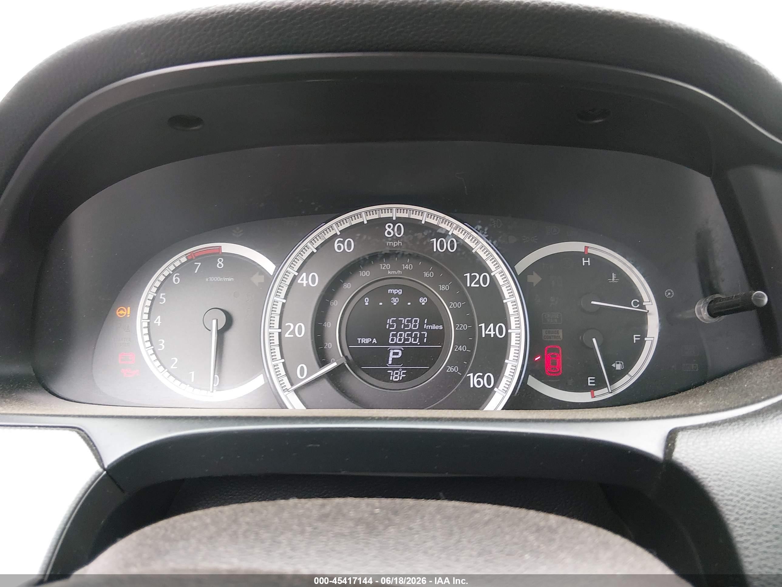 2015 Honda Accord Lx Gray vin: 1HGCR2F36FA207724