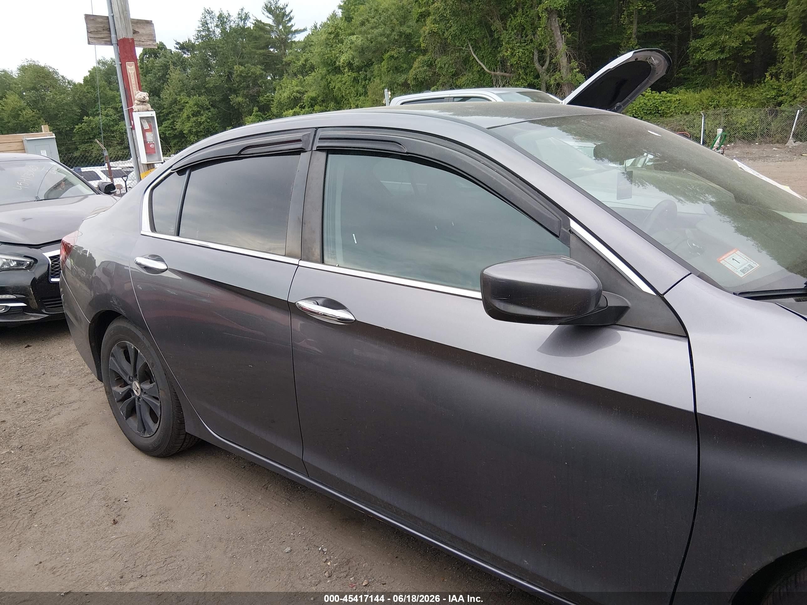 2015 Honda Accord Lx Gray vin: 1HGCR2F36FA207724